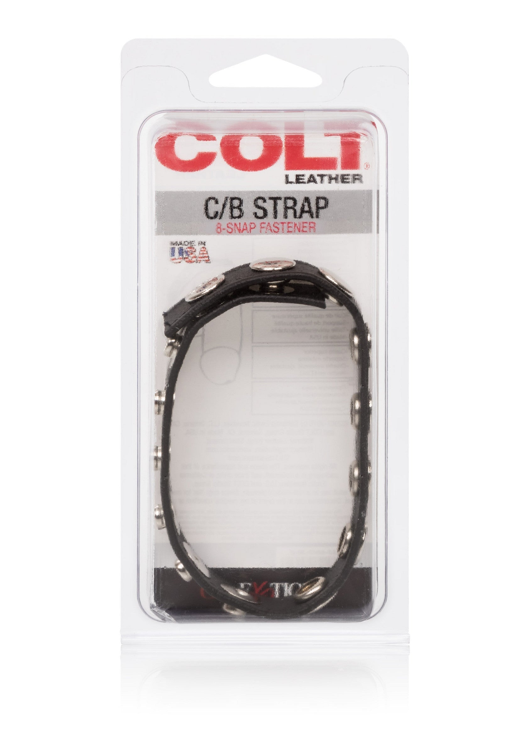 CalExotics COLT Leather C/B Strap 8-snap