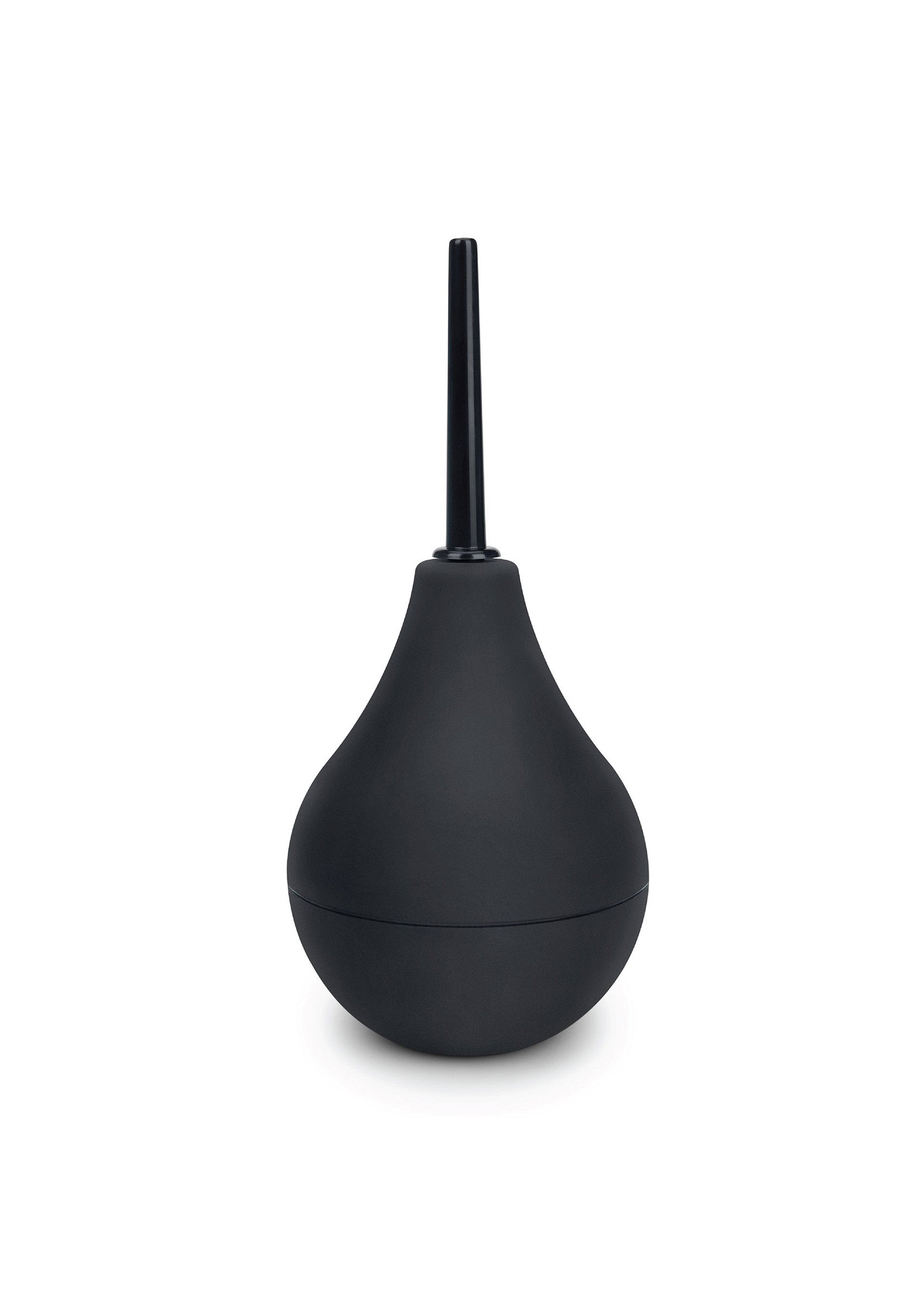 Poire à lavement noire pour l'hygiène intime. Nettoyage doux et efficace.; Zwarte klysma peer voor intieme hygiëne. Zachte en effectieve reiniging.; Black enema bulb for intimate hygiene. Gentle and effective cleansing.