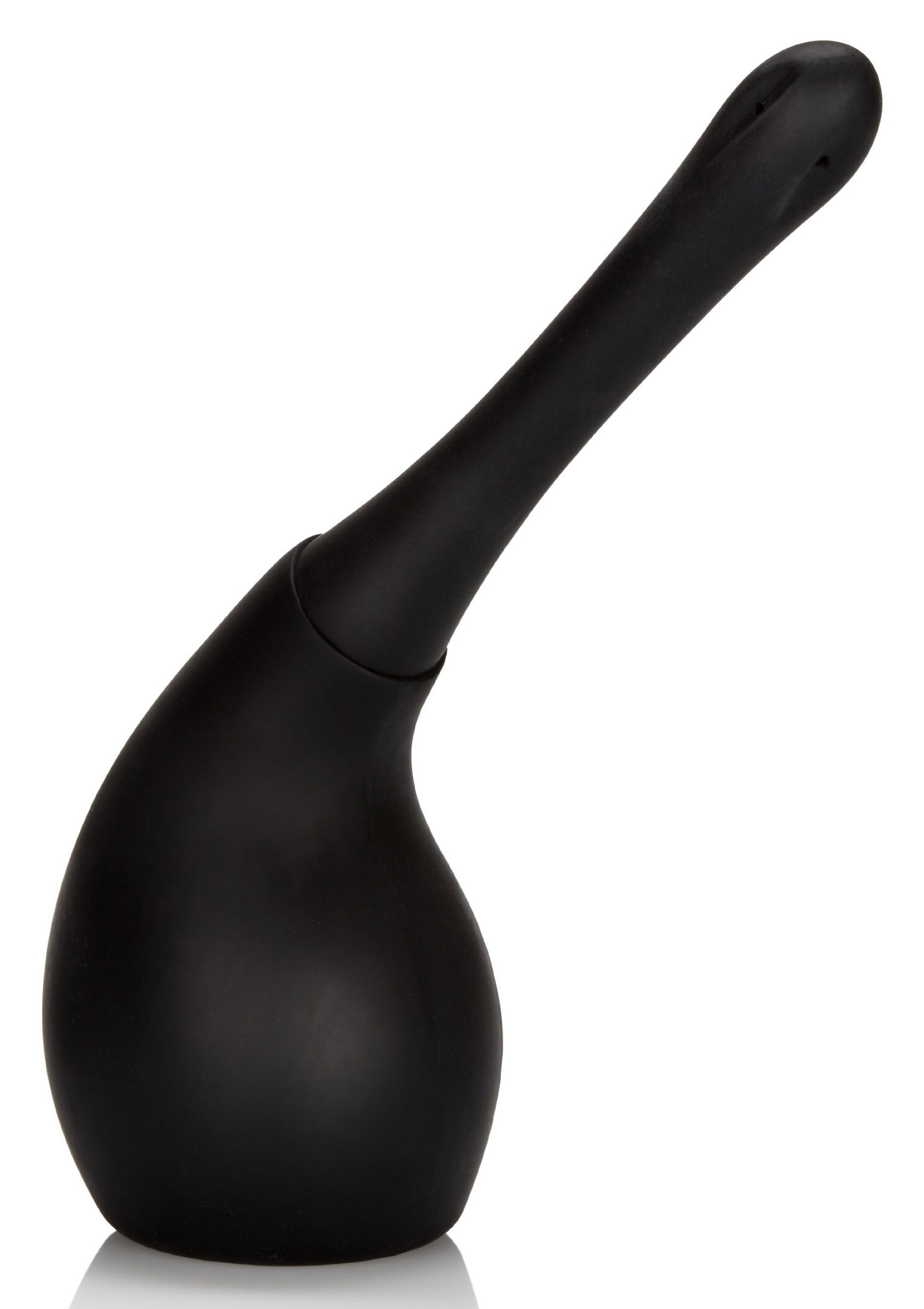 Poire à lavement noire pour une hygiène intime optimale.; Zwarte klysmaspuit voor optimale intieme hygiëne.; Black douche bulb for optimal intimate hygiene.