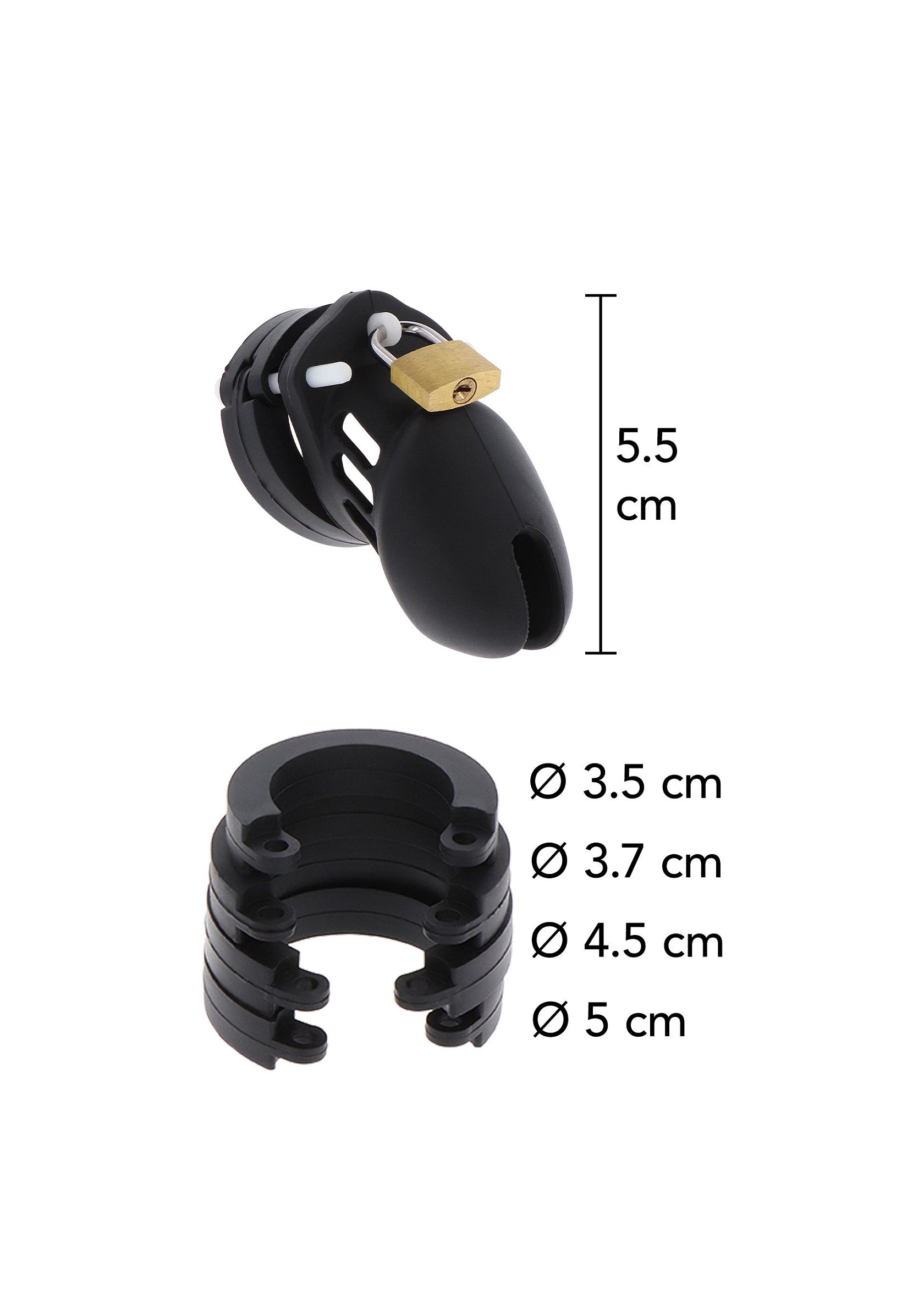 Hidden Desire Chastity Cock Cage Silicone Small