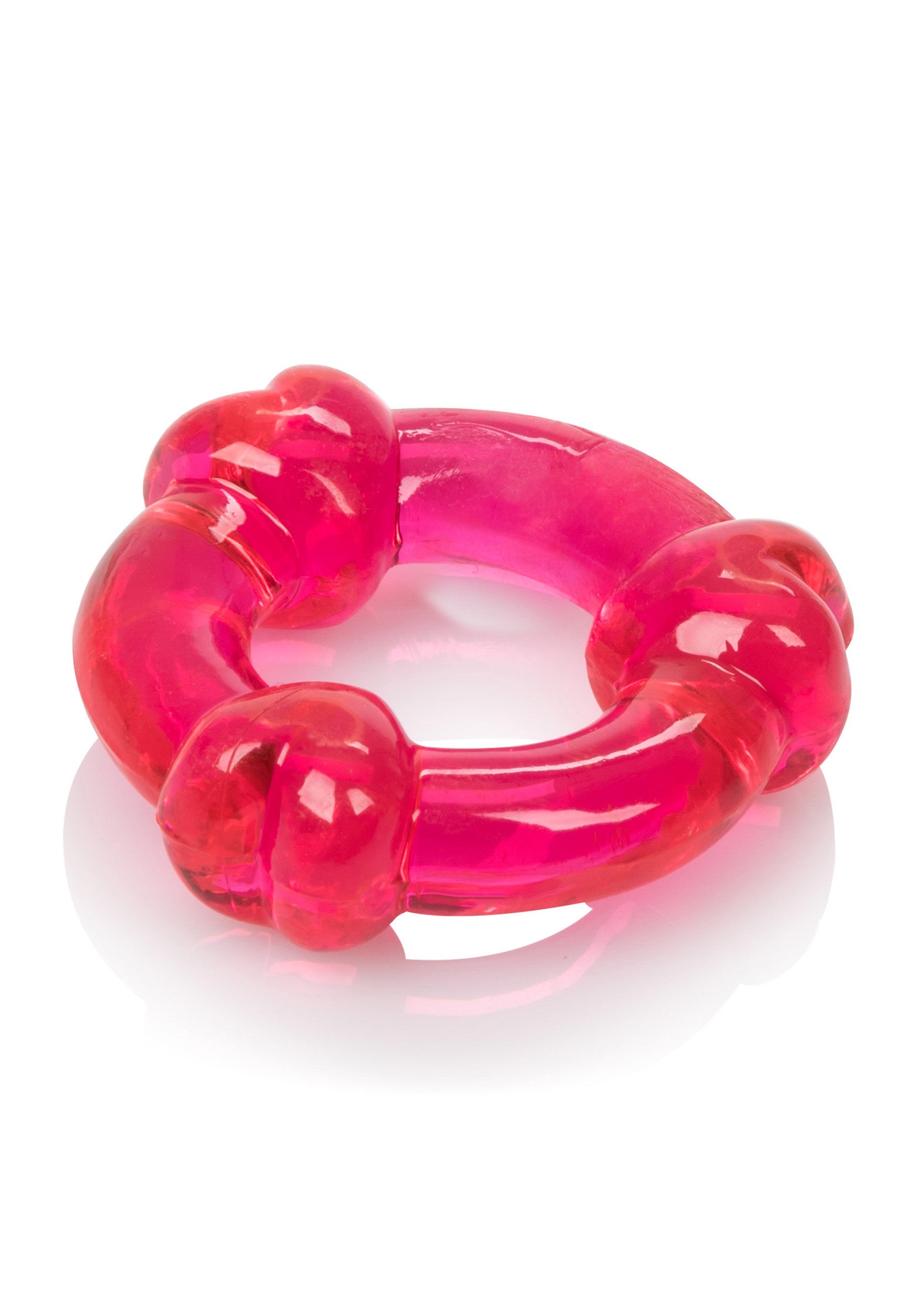 Anneau pénien rose texturé pour un plaisir intense et une sensation accrue. Améliore les performances et le plaisir sexuel.; Roze getextureerde penisring voor intens plezier en meer gevoel. Verbetert de prestaties en seksueel genot.; Textured pink cock ring for intense pleasure & enhanced sensation. Improves performance & sexual enjoyment.