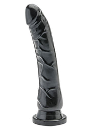 Gode noir texturé avec ventouse pour un plaisir intense et varié. Explorez de nouvelles sensations avec ce jouet polyvalent.; Zwarte, getextureerde dildo met zuignap voor intense en gevarieerde geneugten. Ontdek nieuwe sensaties met dit veelzijdige speeltje.; Black textured dildo with suction cup for intense and varied pleasure. Explore new sensations with this versatile toy.