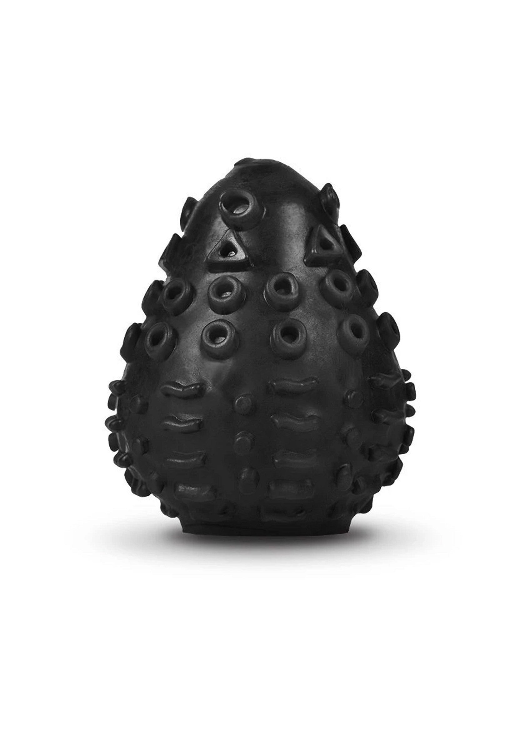 Jouet noir texturé pour chien. Divertissement interactif et durable pour votre compagnon.; Zwart, gestructureerd hondenspeelgoed. Interactief en duurzaam entertainment voor uw huisdier.; Textured black dog toy. Interactive and durable entertainment for your furry friend.