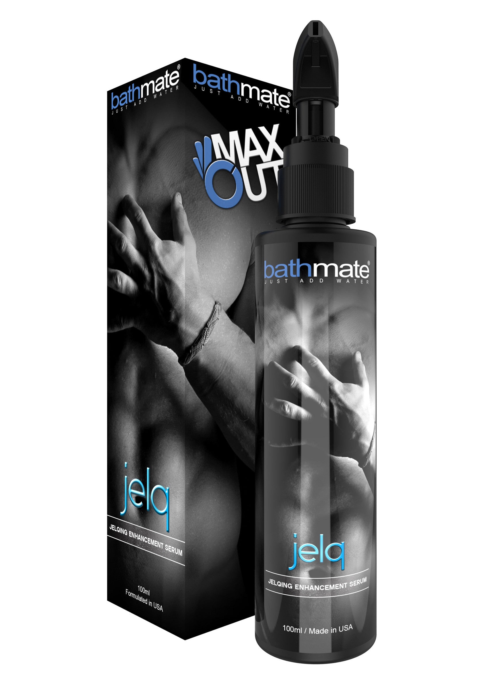 Bathmate Jelq Max Out : Sérum d'amélioration Jelqing pour des résultats optimaux. Découvrez la puissance!; Bathmate Jelq Max Out: Jelqing verbeteringsserum voor optimale resultaten. Ontdek de kracht!; Bathmate Jelq Max Out: Jelqing enhancement serum for optimal results. Discover the power!