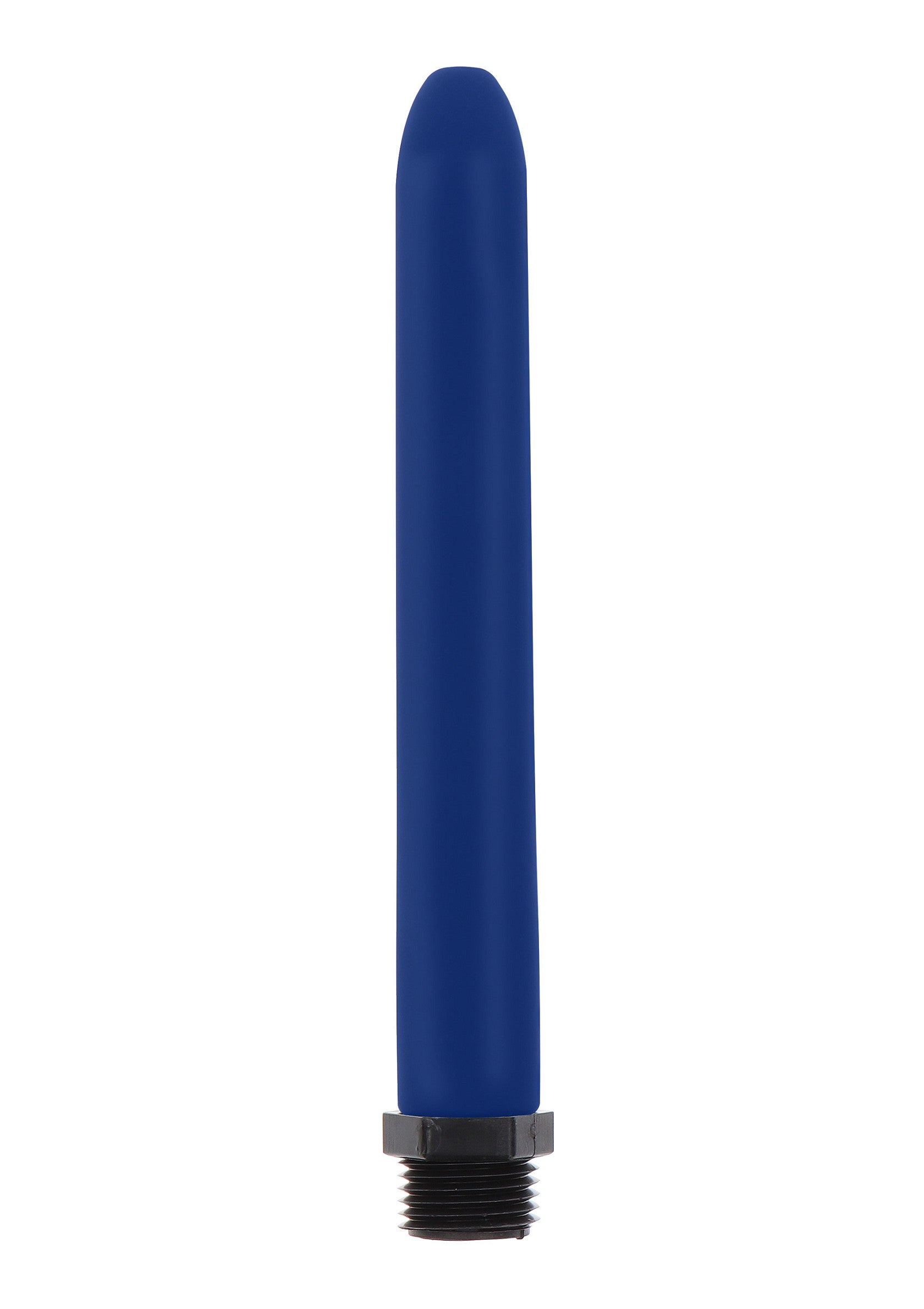 Sonde anale bleue lisse avec base filetée pour le nettoyage. Accessoire d'hygiène personnelle.; Gladde blauwe anale sonde met schroefdraad voor reiniging. Persoonlijke hygiëne accessoire.; Smooth blue anal probe with threaded base for cleaning. Personal hygiene accessory.