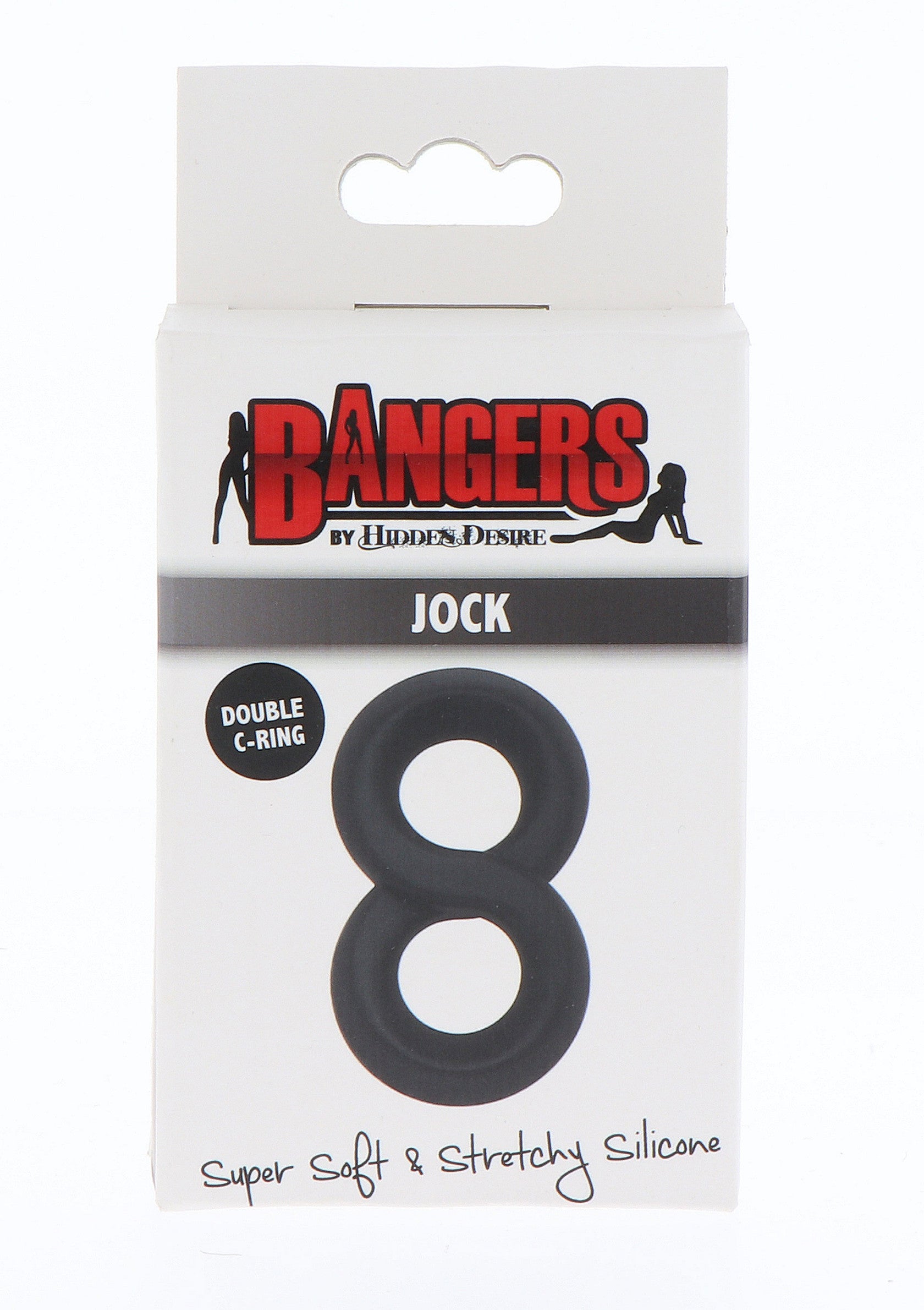 Anneau pénien Bangers Jock Double C-Ring en silicone souple et extensible. Pour plus de plaisir et de sensations fortes.; Bangers Jock Double C-Ring penisring, gemaakt van zachte en rekbare siliconen. Voor extra genot en intense sensaties.; Bangers Jock Double C-Ring penis ring, made of soft and stretchy silicone. For extra pleasure and intense sensations.
