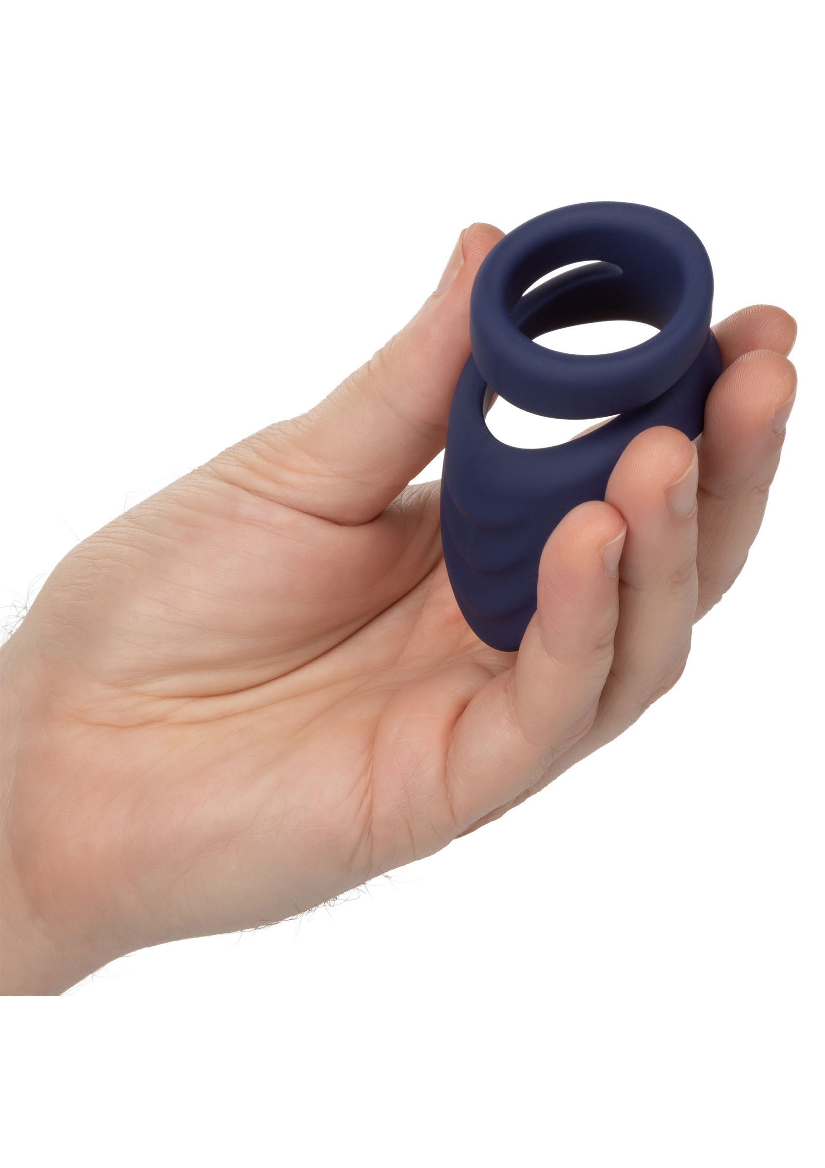 Anneau vibrant bleu pour homme, pour plus de plaisir et de sensations fortes.; Blauwe vibrerende penisring voor mannen, voor meer plezier en intense sensaties.; Blue vibrating cock ring for men, for enhanced pleasure and intense sensations.