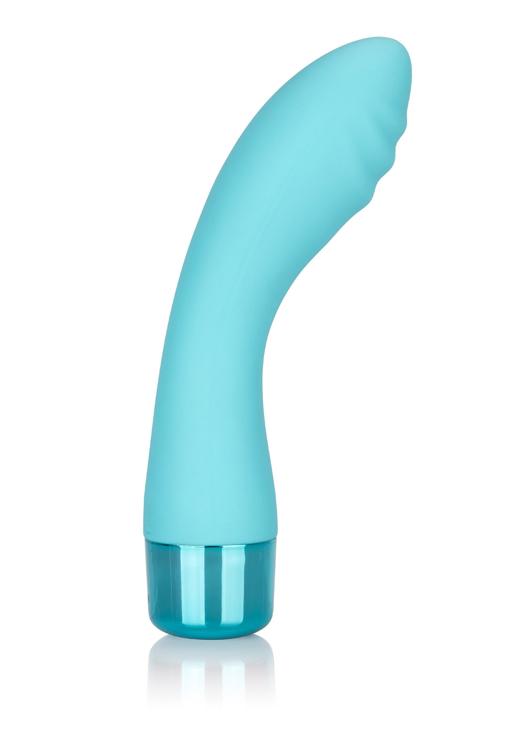 Vibromasseur turquoise pour le plaisir intime.; Turquoise vibrator voor intiem genot.; Teal vibrator for intimate pleasure.