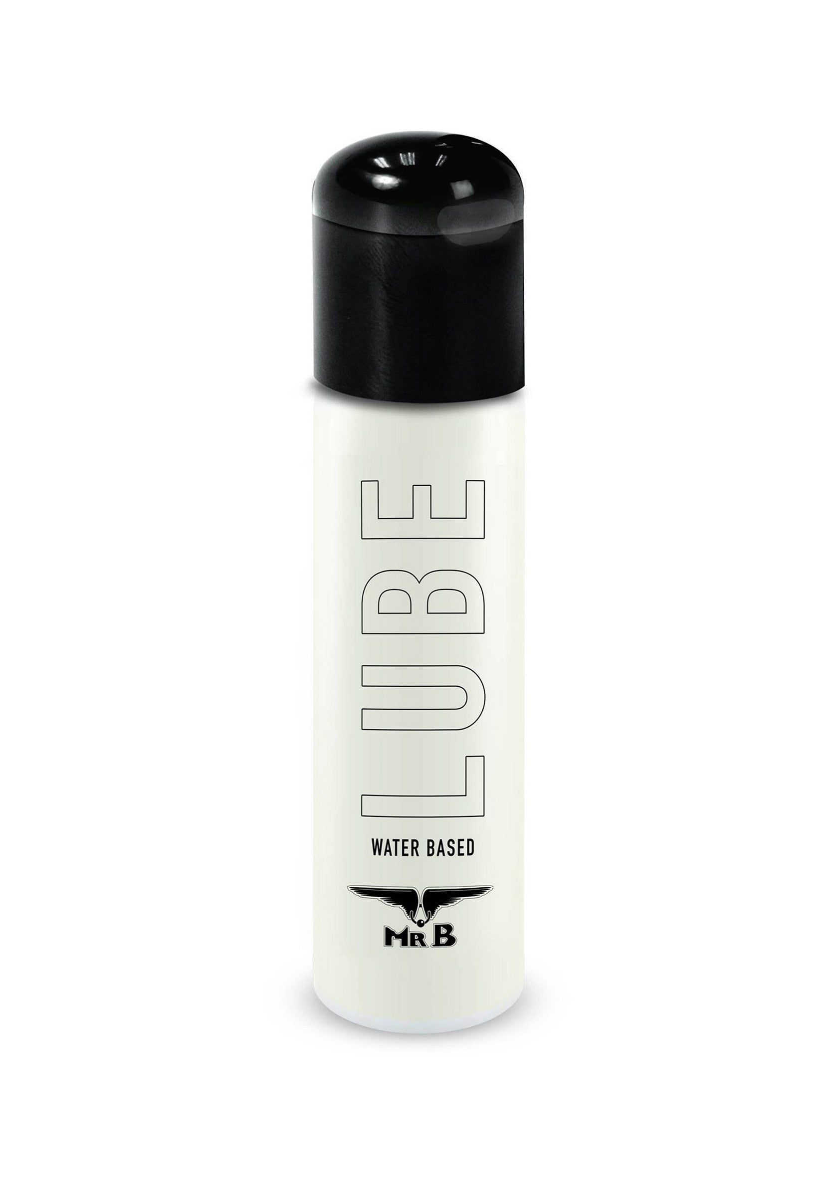 Lubrifiant à base d'eau Mr B pour une expérience douce et confortable. Disponible maintenant!; Mr B glijmiddel op waterbasis voor een zachte en comfortabele ervaring. Nu beschikbaar!; Mr B water-based lube for a smooth, comfortable experience. Available now!