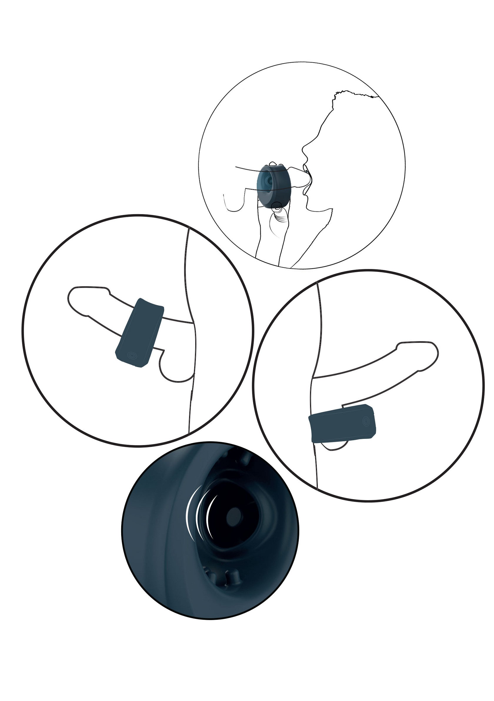 ToyJoy Zephyr Pulsating Stroker & C-Ring