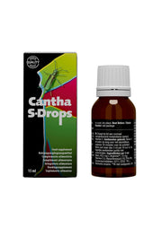 Cantha S-Drops : complément alimentaire pour le bien-être général. Contenance : 15ml; Cantha S-Drops: voedingssupplement voor algemeen welzijn. Inhoud: 15ml.; Cantha S-Drops: food supplement for general well-being. Contains 15ml.