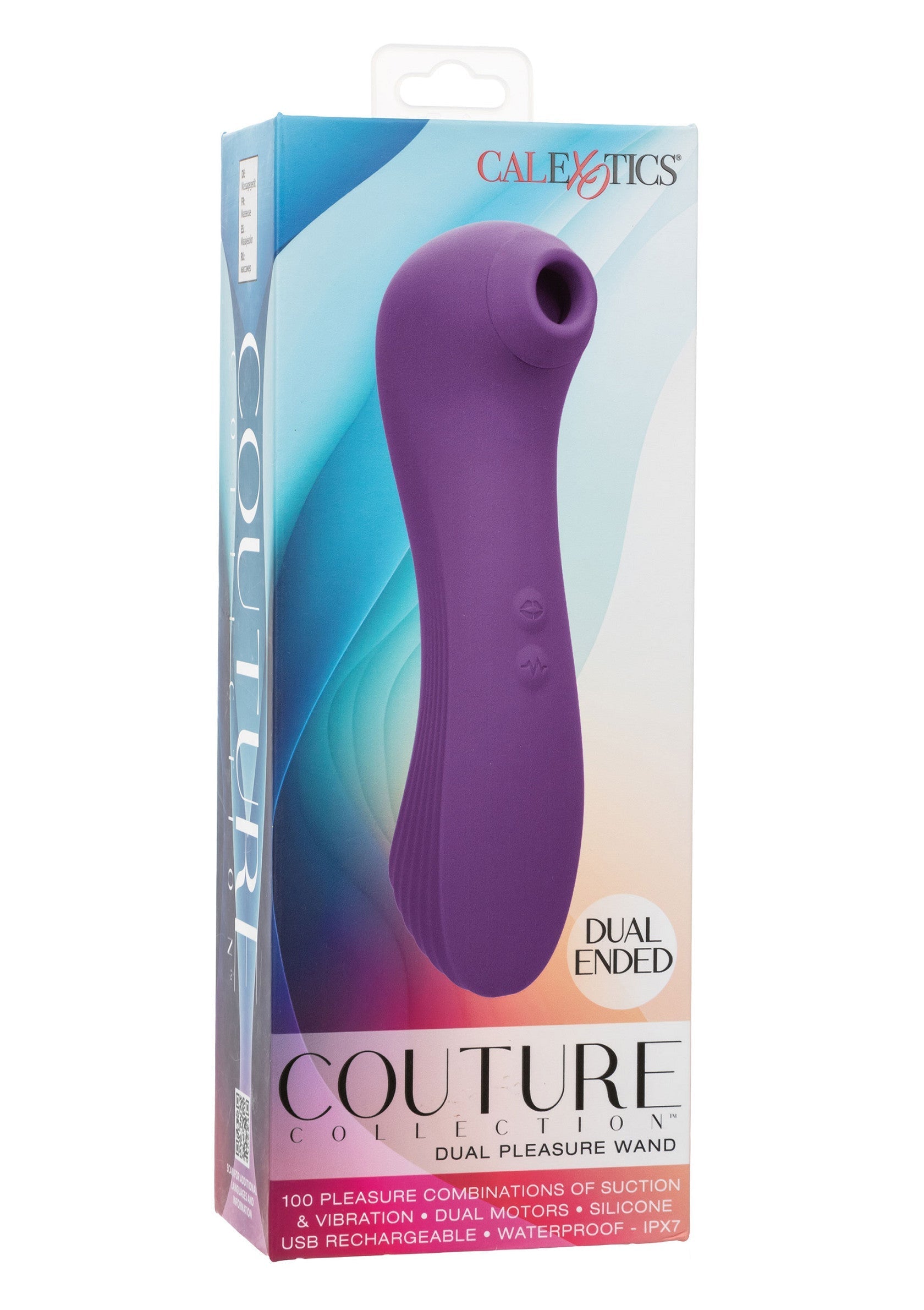 Masseur clitoridien vibrant Couture Collection. Plaisir intense avec aspiration et vibrations. Rechargeable par USB et étanche.; Couture Collection vibrerende clitorismassager. Intens genot met zuigkracht & trillingen. USB oplaadbaar & waterdicht.; Couture Collection vibrating clitoral massager. Intense pleasure with suction & vibrations. USB rechargeable & waterproof.