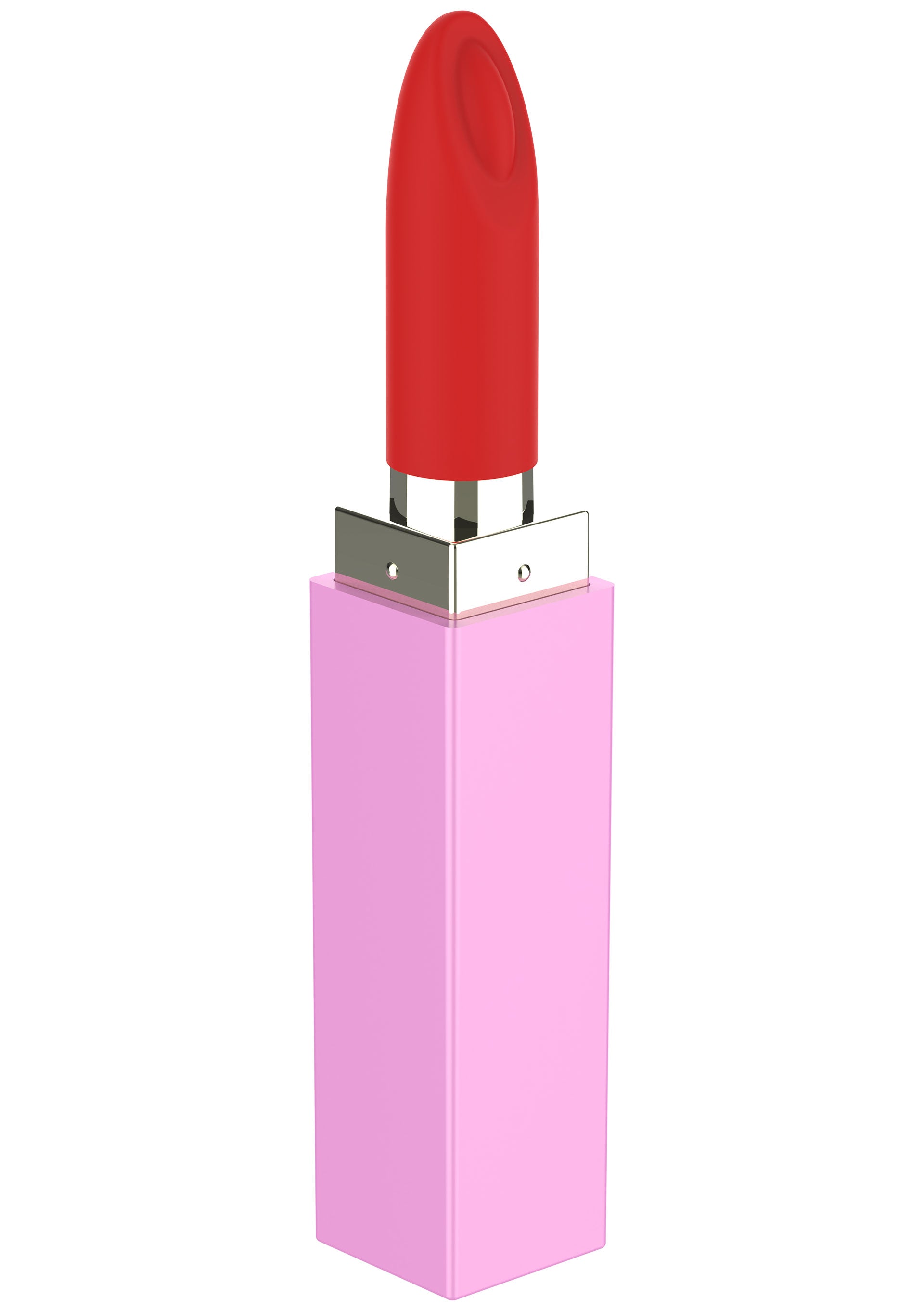 Rouge à lèvres rouge vif avec un étui rose bonbon. Maquillage tendance et élégant pour toutes les occasions.; Felrode lippenstift met een roze omhulsel. Trendy en stijlvolle make-up voor elke gelegenheid.; Vibrant red lipstick with a candy pink case. Trendy and stylish makeup for every occasion.