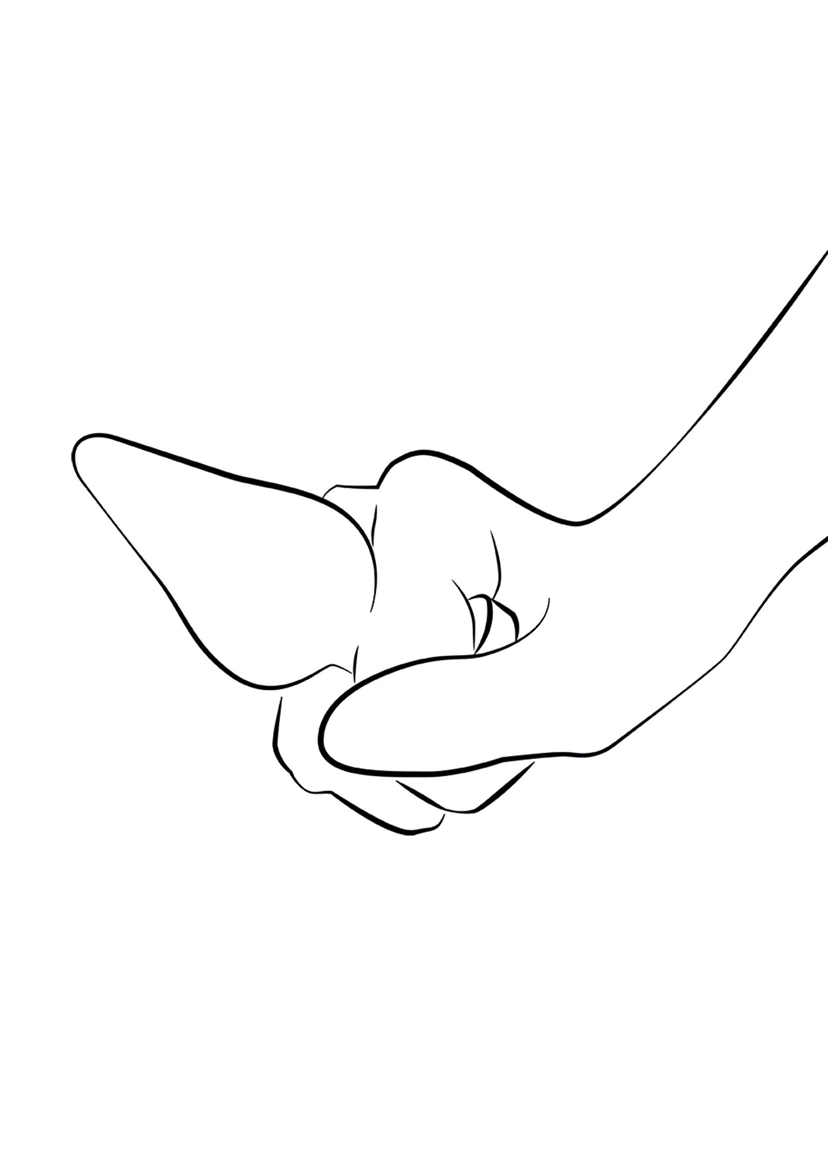 Dessin au trait d'une main offrant quelque chose. Graphique simple pour votre design.; Lijntekening van een hand die iets aanbiedt. Eenvoudige grafiek voor uw ontwerp.; Line drawing of a hand offering something. Simple graphic for your design.