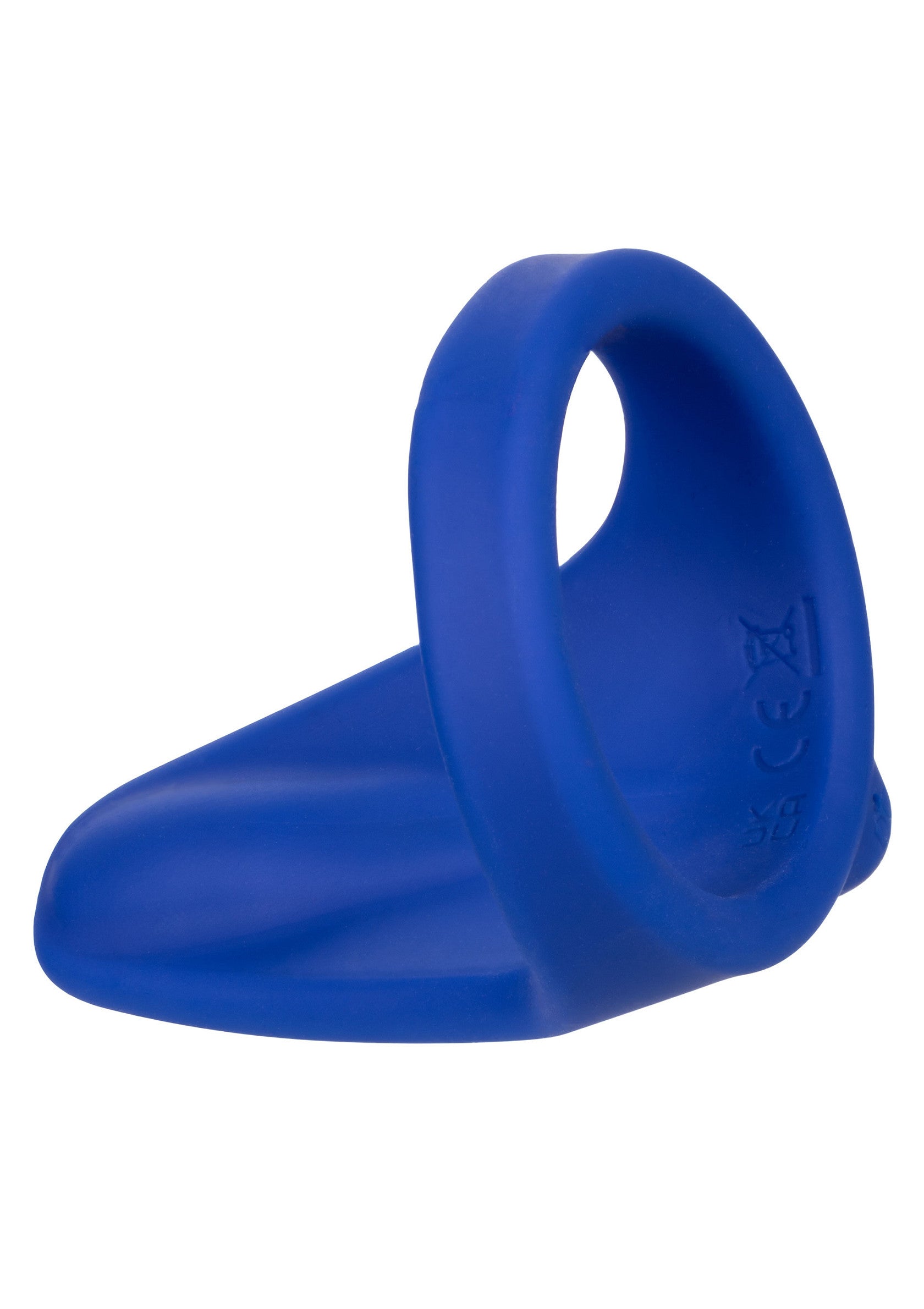Anneau pénien vibrant bleu pour plus de plaisir et de performance.; Blauwe vibrerende penisring voor meer plezier en betere prestaties.; Blue vibrating cock ring for enhanced pleasure and performance.