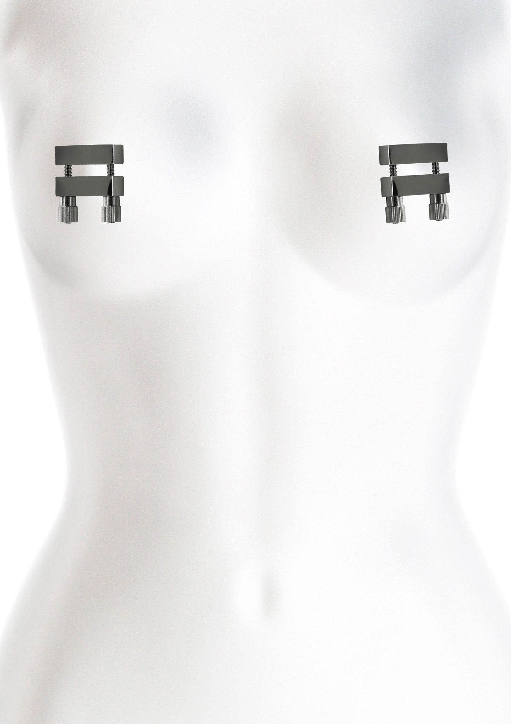 Pinces à tétons réglables. Un accessoire coquin pour pimenter votre vie amoureuse. Explorez le plaisir avec nos pinces.; Verstelbare tepelklemmen. Een ondeugende accessoire om je liefdesleven op te fleuren. Verken plezier met onze klemmen.; Adjustable nipple clamps. A naughty accessory to spice up your love life. Explore pleasure with our clamps.