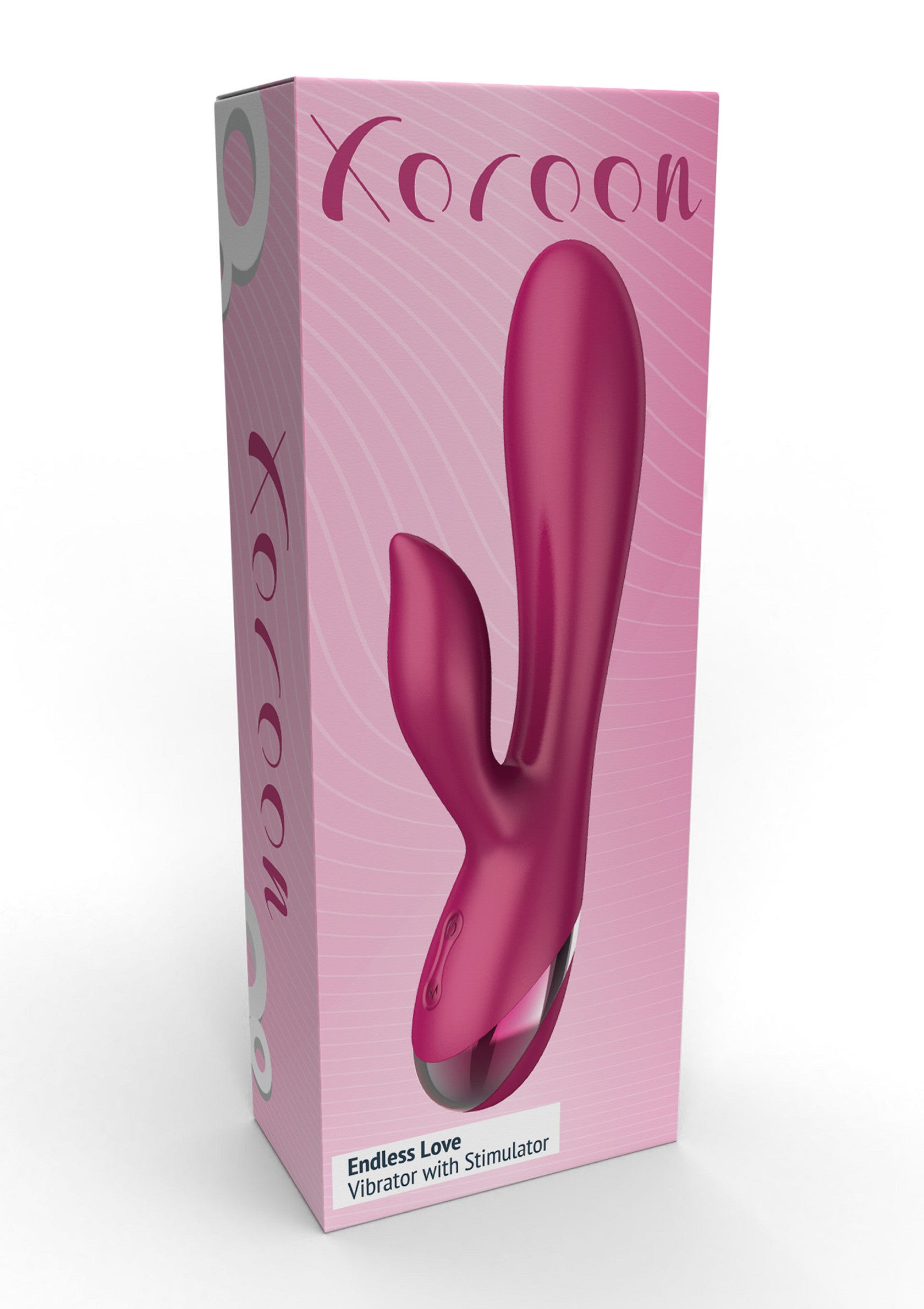 Vibrateur Xoroon Endless Love avec stimulateur. Plaisir intense garanti !; Xoroon Endless Love vibrator met stimulator. Ultiem genot gegarandeerd!; Xoroon Endless Love vibrator with stimulator. Ultimate pleasure guaranteed!