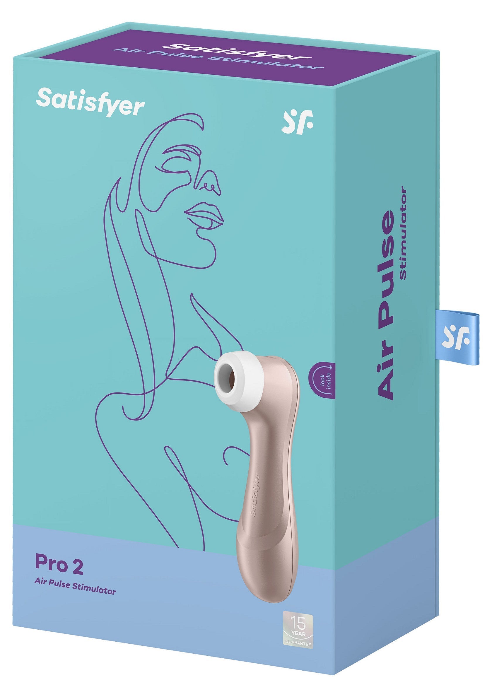 Satisfyer Pro 2 stimulateur à pulsations d'air pour femmes. Jouet intime de bien-être et de plaisir, luxe abordable.; Satisfyer Pro 2 air pulse stimulator voor dames. Intiem welzijn en plezier speeltje, betaalbare luxe.; Satisfyer Pro 2 air pulse stimulator for women. Intimate wellness and pleasure toy, affordable luxury.