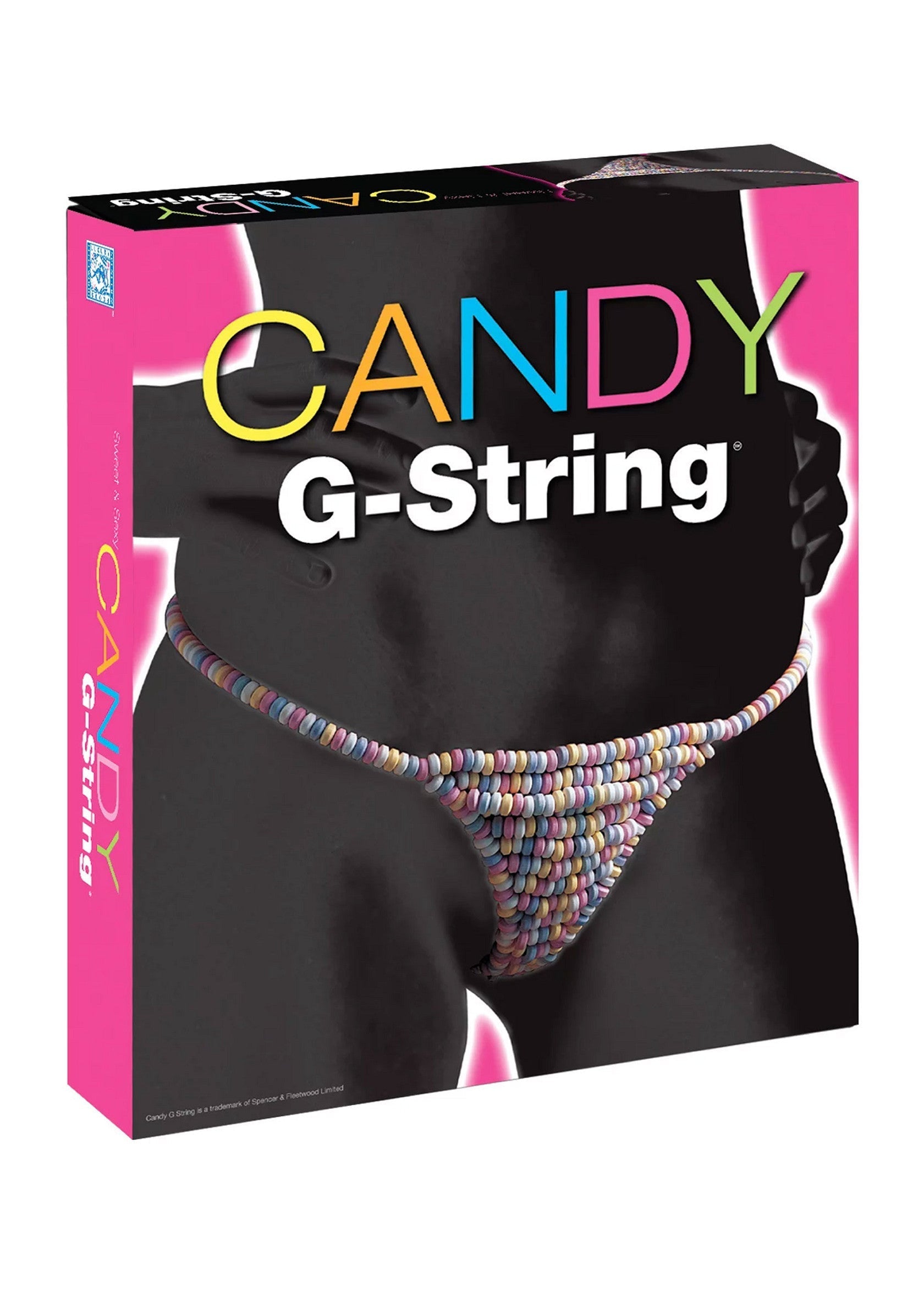String en bonbons. Un cadeau coquin et amusant pour surprendre votre partenaire. Original et comestible !; Snoepstring. Een ondeugend en leuk cadeau om je partner mee te verrassen. Origineel en eetbaar!; Candy G-string. Naughty and fun gift to surprise your partner. Original and edible!