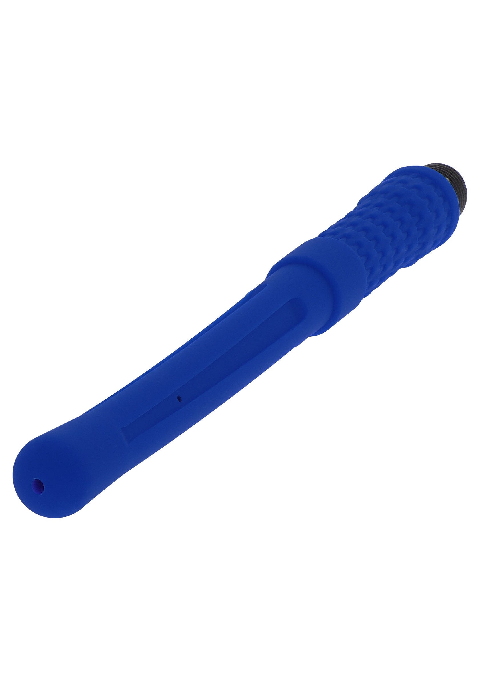 Baguette magique texturée bleue pour le plaisir et l'excitation.; Blauw getextureerde toverstaf voor genot en opwinding.; Blue textured wand for pleasure and excitement.