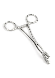 Pince à biopsie en acier inoxydable, idéale pour les prélèvements médicaux précis.; Roestvrijstalen biopsie forceps, ideaal voor nauwkeurige medische monsters.; Stainless steel biopsy forceps, ideal for precise medical sampling.