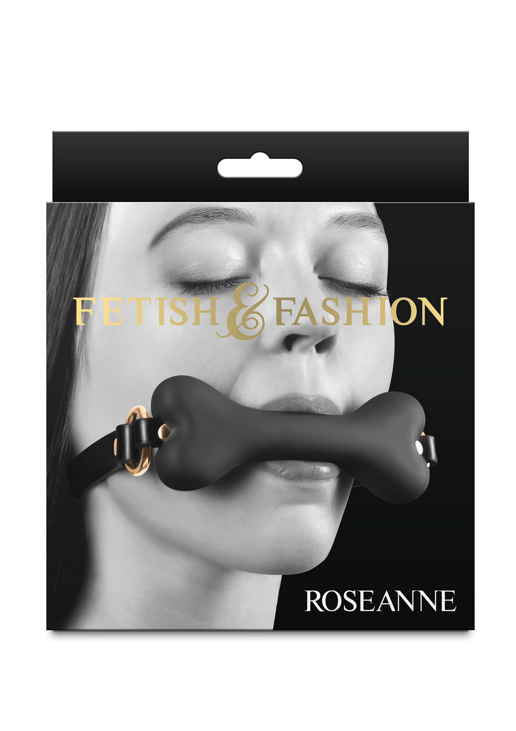 Bâillon en forme d'os Roseanne, accessoire fétichiste de mode pour adultes. Jeu de rôle, soumission et domination.; Roseanne botvormige gag, fetish mode accessoire voor volwassenen. Rollenspel, onderwerping en dominantie.; Roseanne bone gag, adult fetish fashion accessory. Roleplay, submission and dominance.
