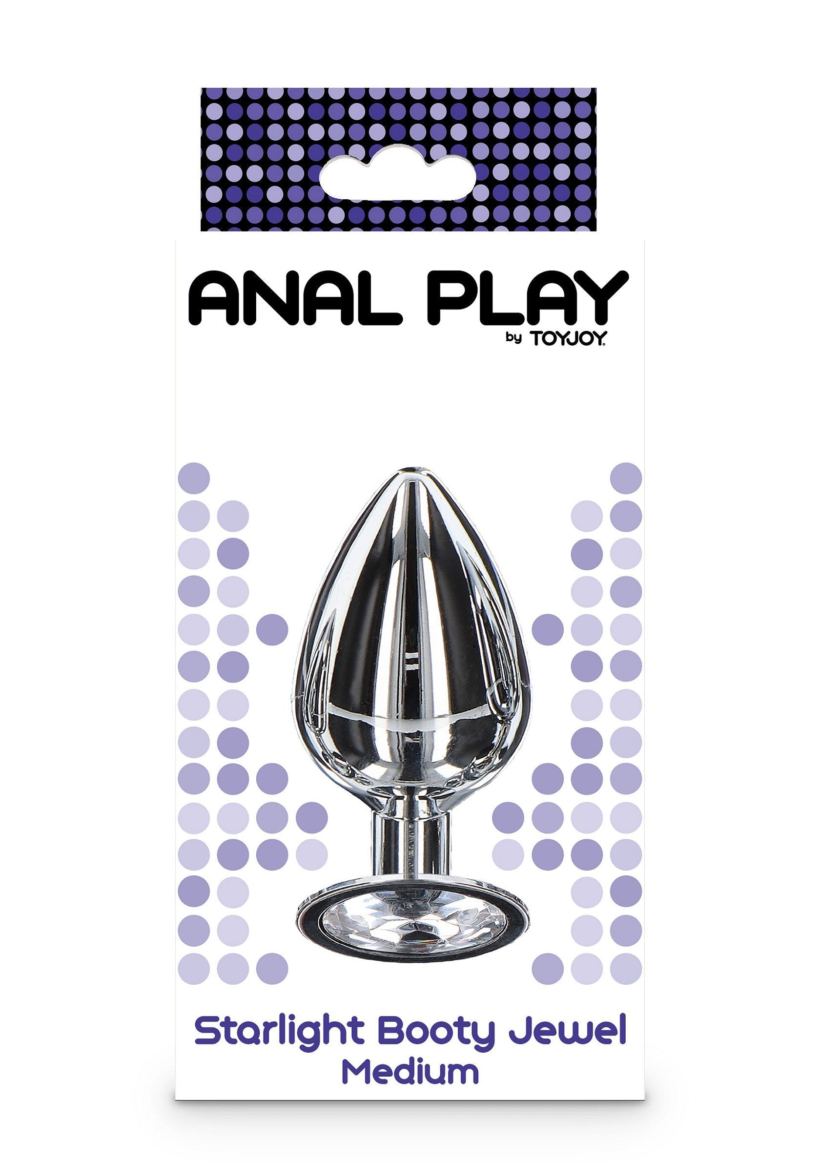 ToyJoy Starlight Booty Jewel, taille médium. Plaisir anal garanti avec ce bijou scintillant !; ToyJoy Starlight Booty Jewel, medium maat. Gegarandeerd anaal plezier met dit glinsterende juweel!; ToyJoy Starlight Booty Jewel, medium size. Guaranteed anal pleasure with this sparkling jewel!