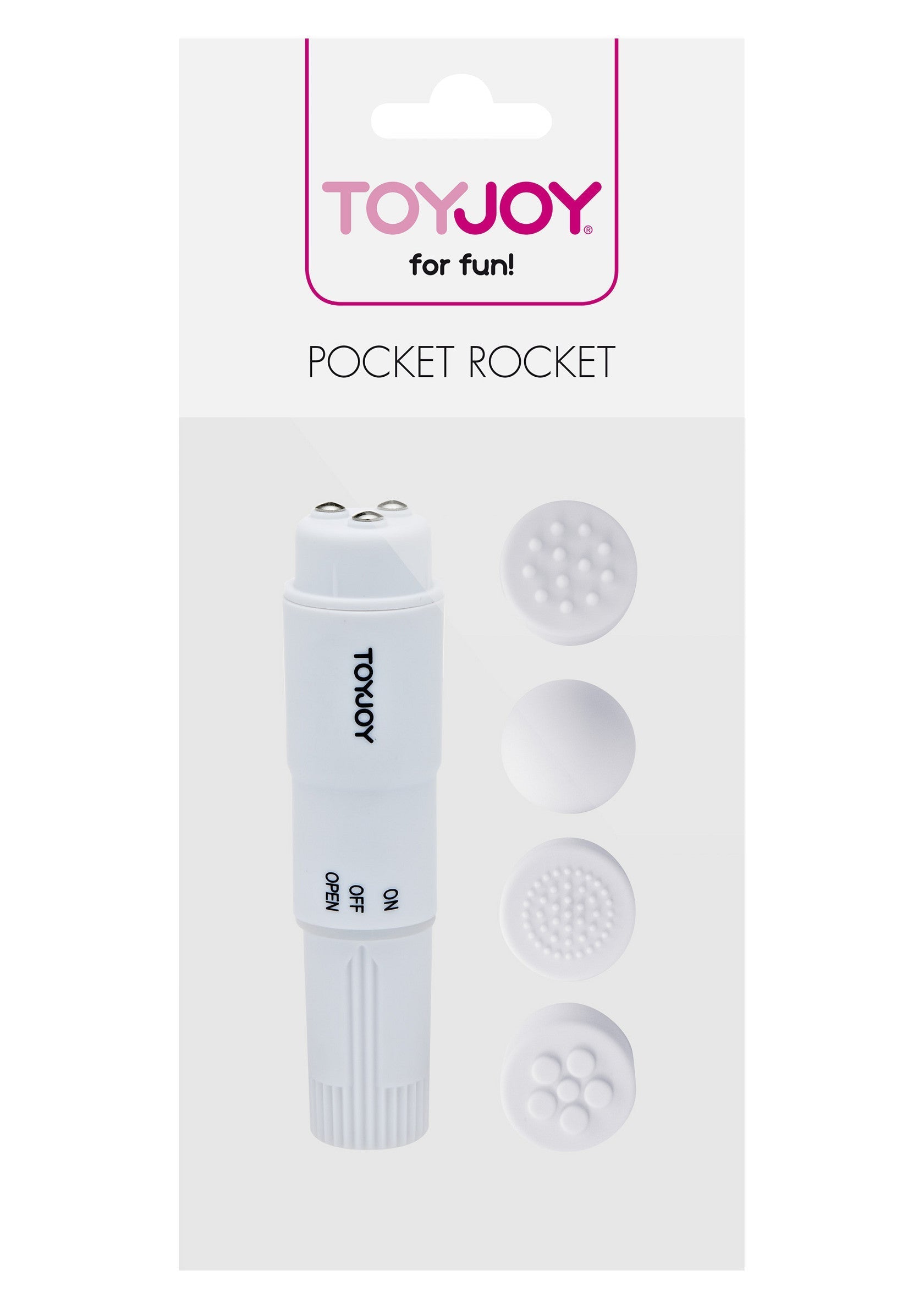 ToyJoy Pocket Rocket, un sextoy compact pour le plaisir. Différentes textures pour varier les sensations.; ToyJoy Pocket Rocket, een compact seksspeeltje voor plezier. Verschillende texturen voor gevarieerde sensaties.; ToyJoy Pocket Rocket, a compact sex toy for pleasure. Different textures for varied sensations.