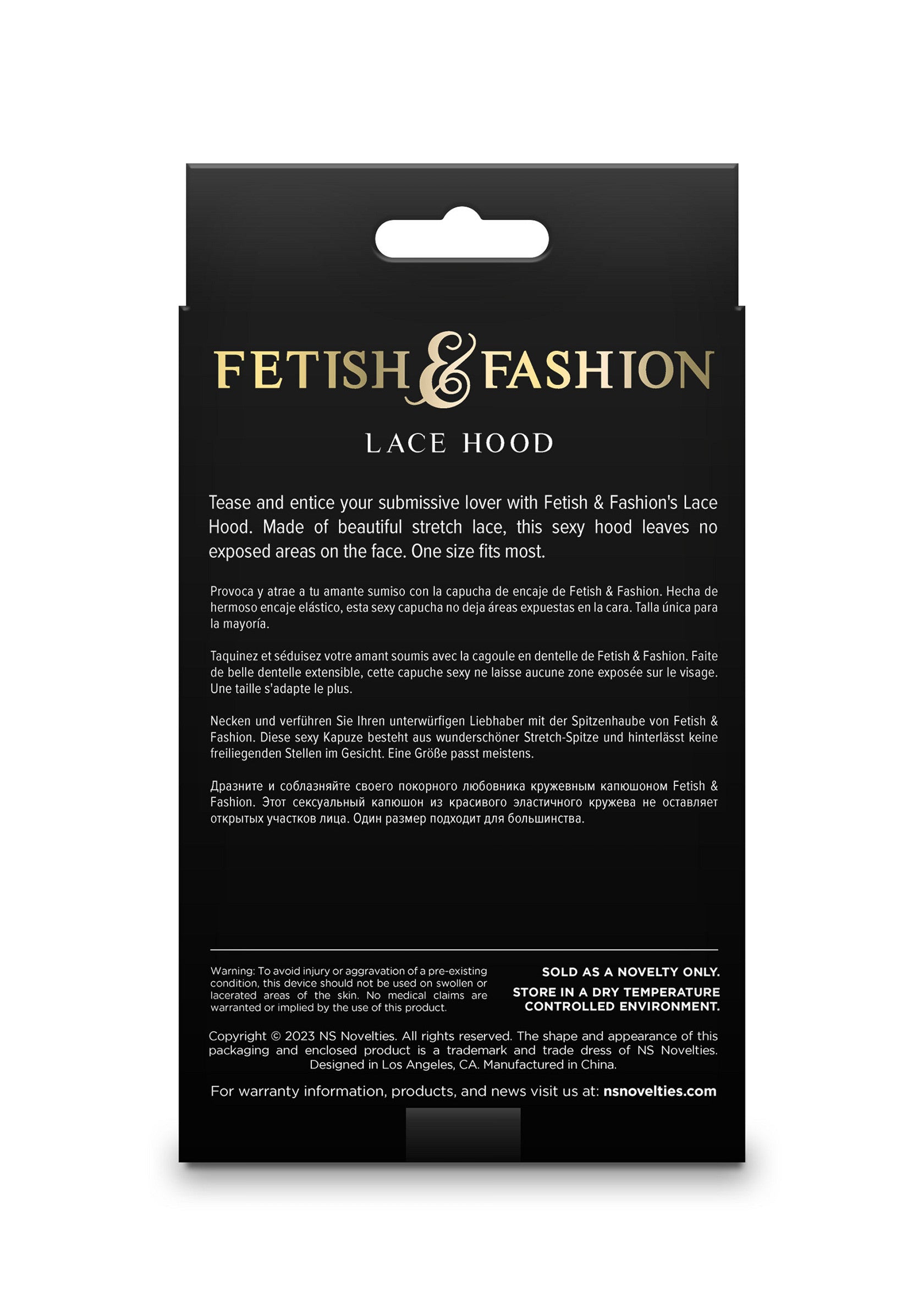 Capuche en dentelle Fetish & Fashion. Une coiffe sexy en dentelle extensible, parfaite pour pimenter vos jeux coquins. Taille unique.; Fetish & Fashion kanten kapje. Sexy stretch kant masker voor spannende momenten. Laat niets aan de verbeelding over. One size fits most.; Fetish & Fashion lace hood. Sexy stretch lace mask for exciting roleplay. Leaves no skin exposed. One size fits most. 