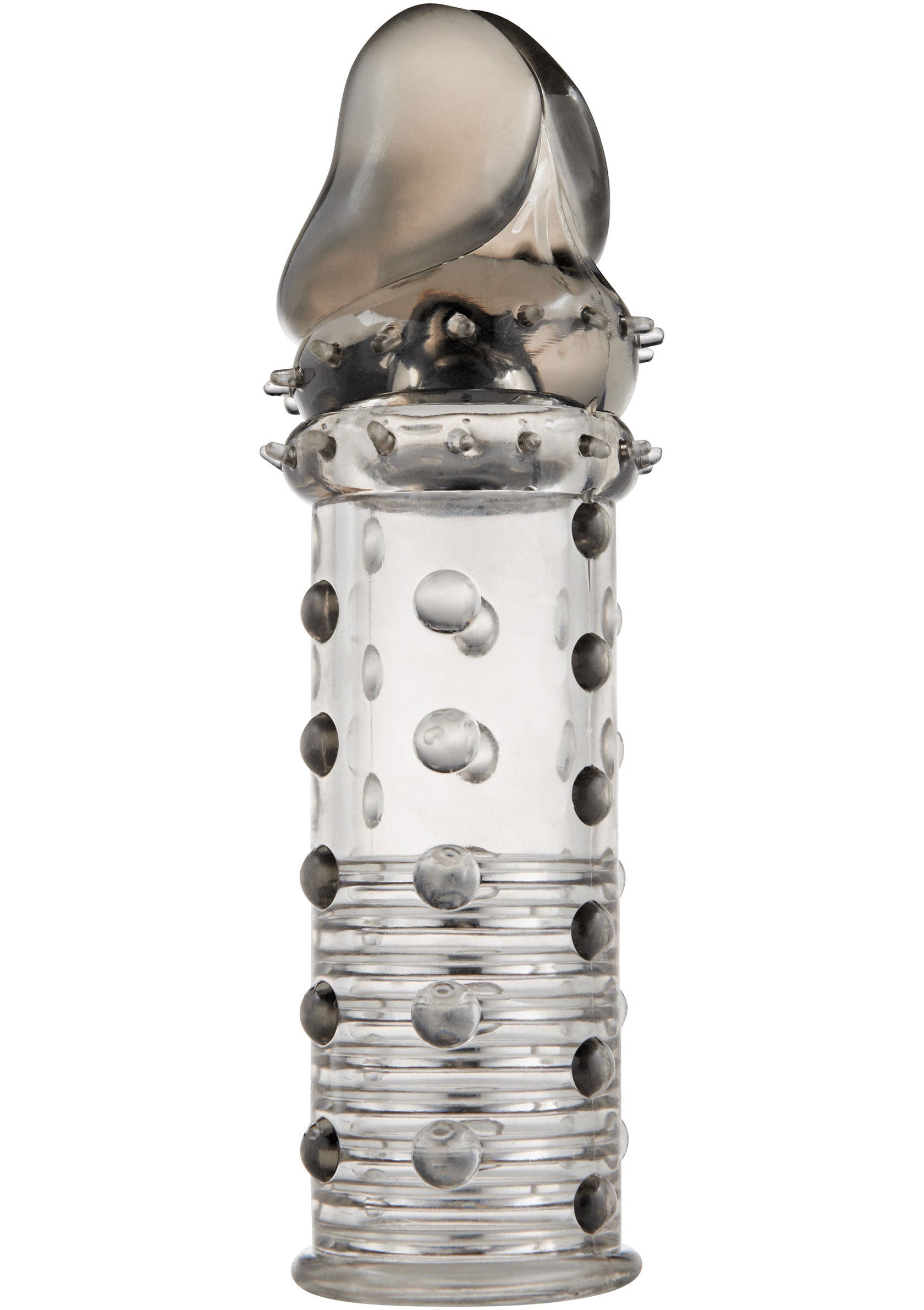 Gaine pénienne texturée pour sensations accrues.; Getextureerde peniskoker voor meer sensatie.; Textured penis sleeve for increased sensation.