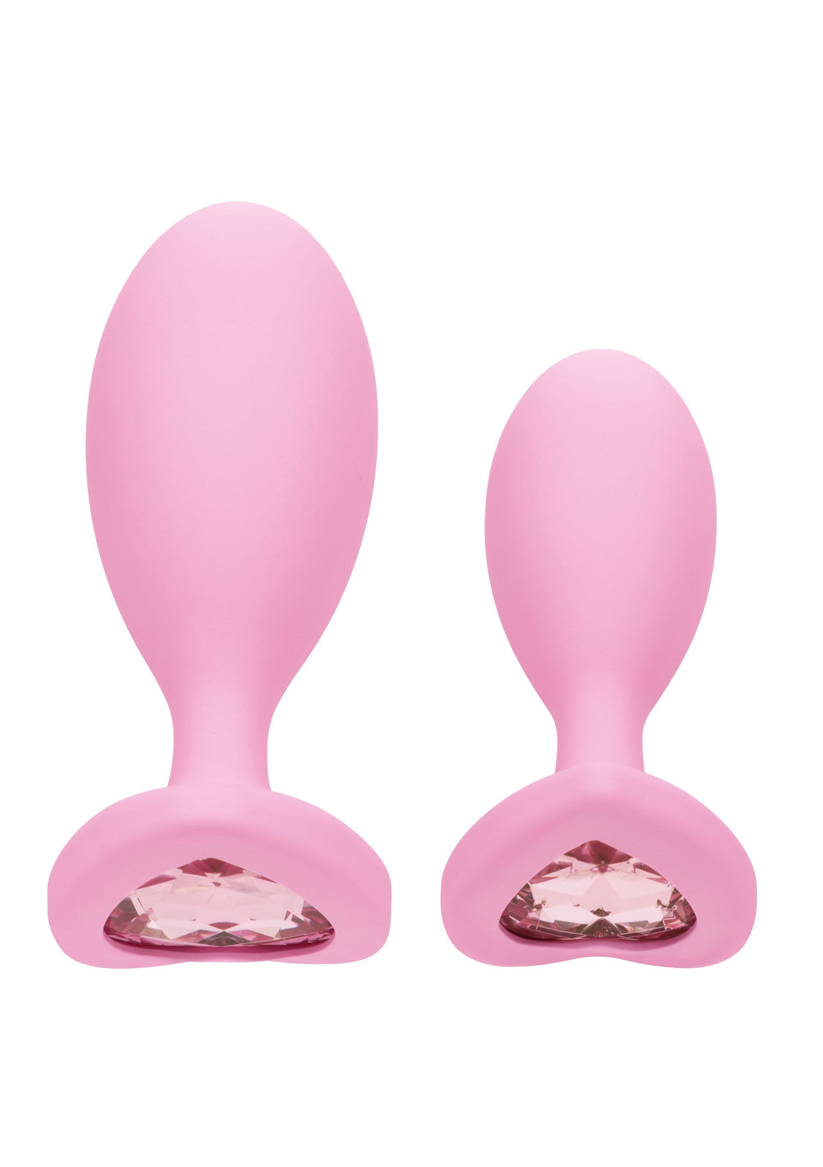 Ensemble de plugs anaux roses avec des pierres précieuses étincelantes. Pour le plaisir, le style et l'excitation!; Roze anale plug set met glinsterende edelstenen. Voor plezier, stijl en opwinding!; Pink anal plug set with glittering gemstones. For pleasure, style, and excitement!