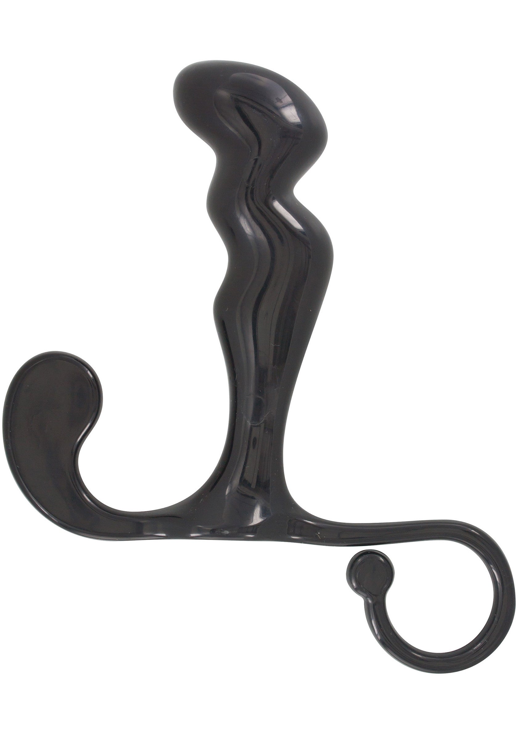 Plug anal noir innovant avec poignée. Pour une expérience unique.; Innovatieve zwarte anale plug met handvat. Voor een unieke ervaring.; Innovative black anal plug with handle. For a unique experience.