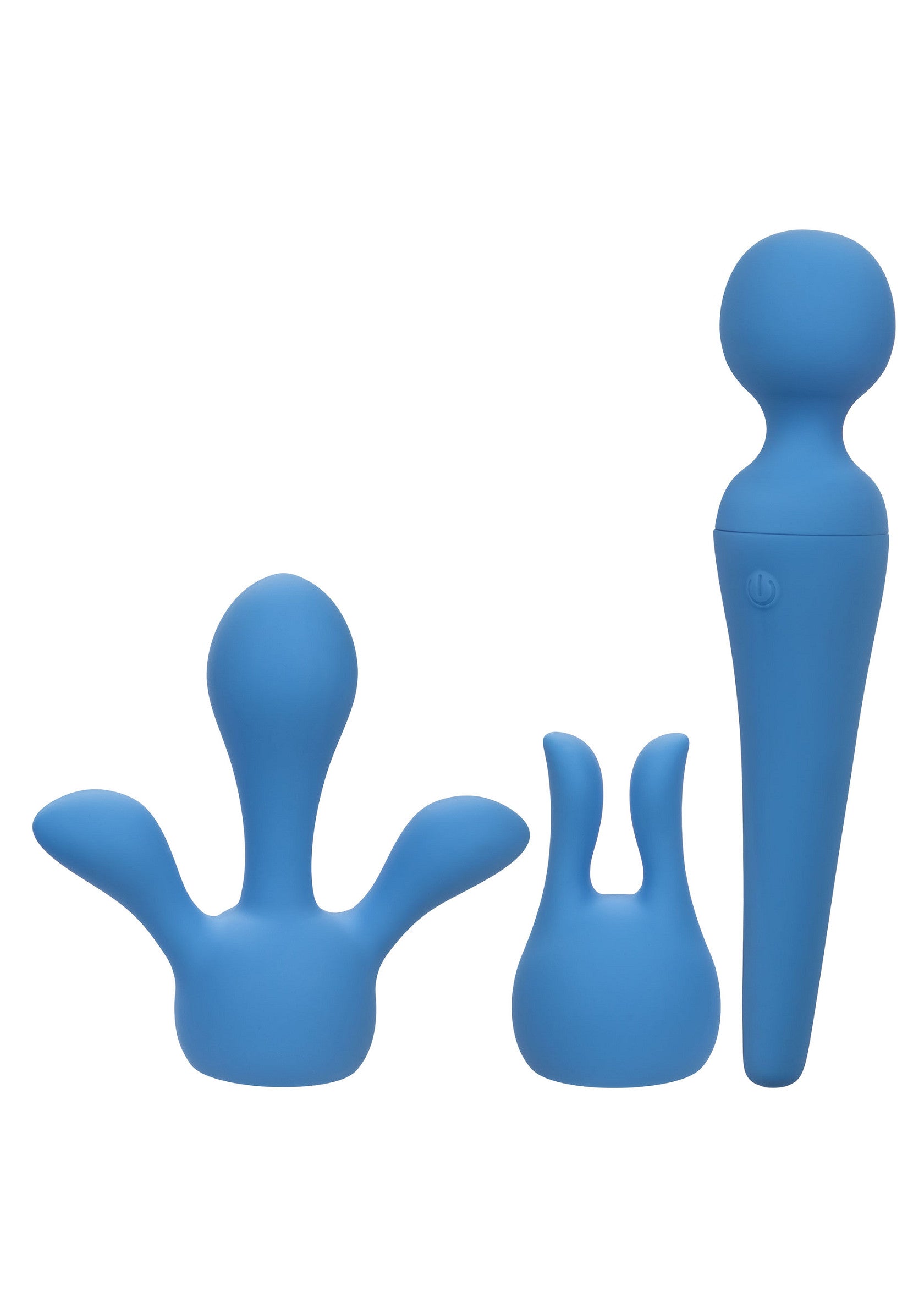 Ensemble de jouets pour adultes en silicone bleu. Idéal pour explorer le plaisir en solo ou à deux. Différentes formes disponibles.; Set van blauwe siliconen speeltjes voor volwassenen. Ideaal om alleen of met z'n tweeën plezier te beleven. Verschillende vormen beschikbaar.; Set of blue silicone adult toys. Ideal for exploring pleasure alone or in pairs. Different shapes available.