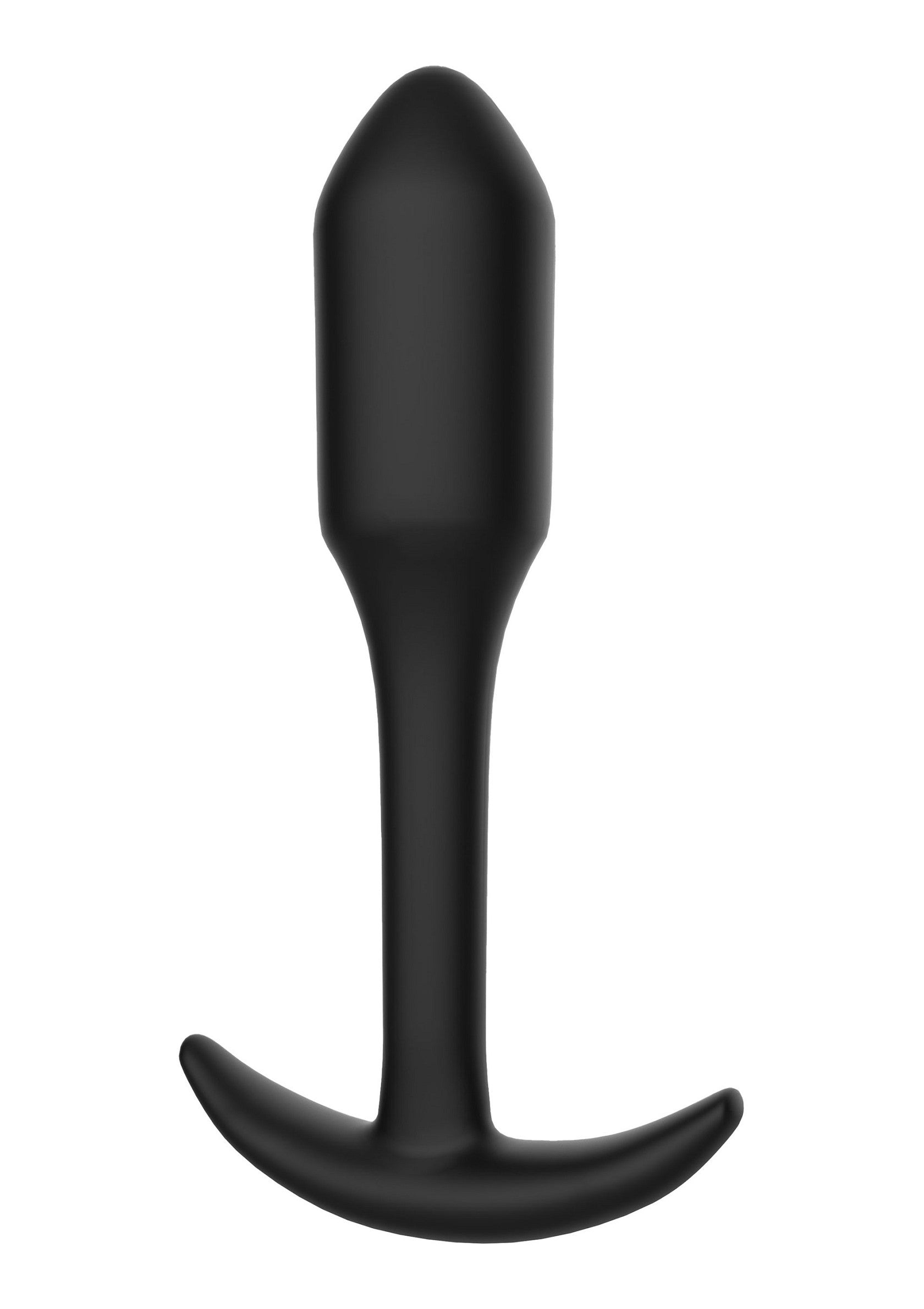 Plug anal noir classique pour le plaisir solo ou en couple.; Klassieke zwarte anale plug voor solo- of koppelplezier.; Classic black butt plug for solo or couple play.