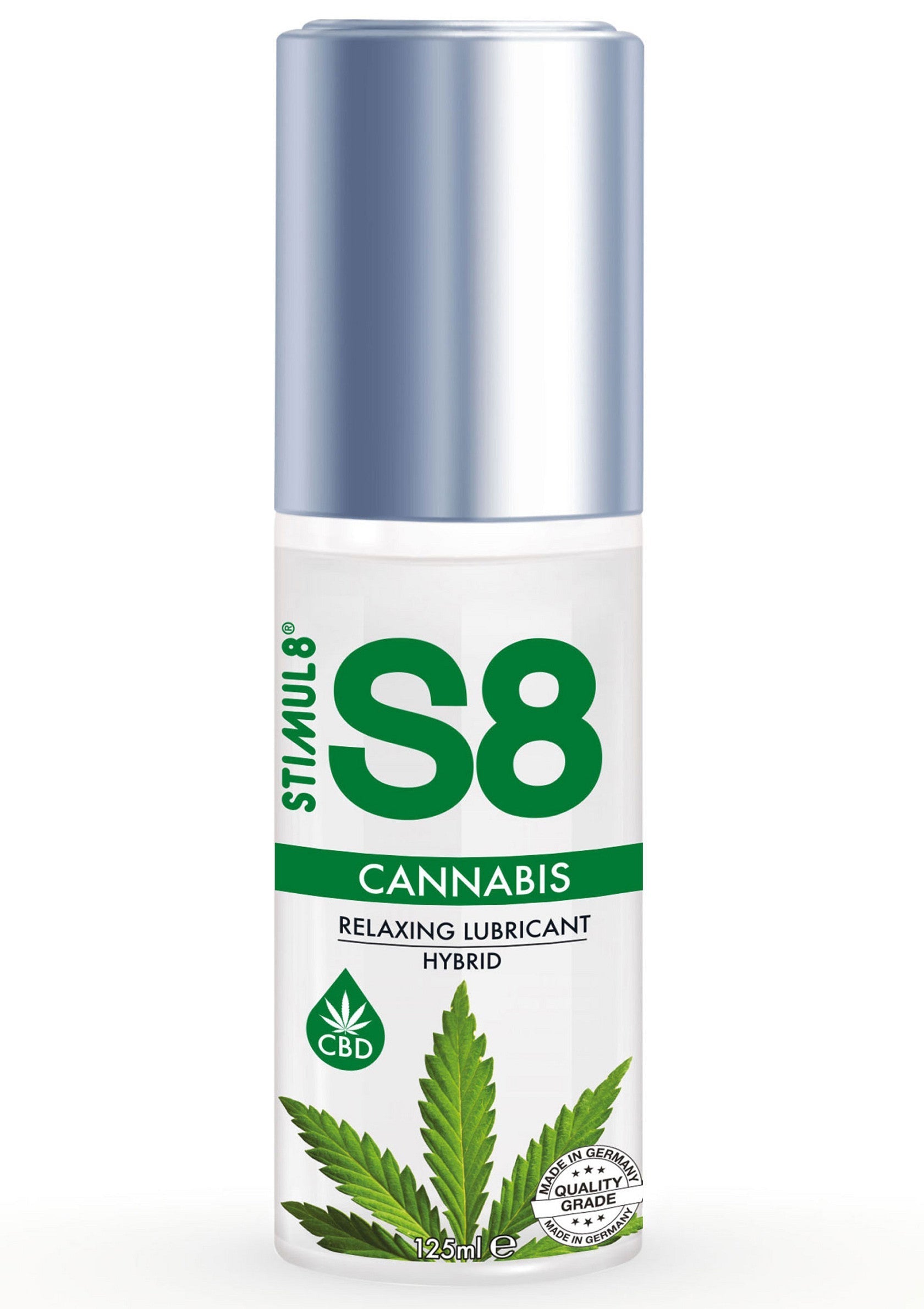 Lubrifiant relaxant au cannabis S8, pour une expérience douce et naturelle. Achetez maintenant !; S8 cannabis ontspannend glijmiddel voor een zachte, natuurlijke ervaring. Koop nu!; S8 cannabis relaxing lubricant for a smooth, natural experience. Buy now!