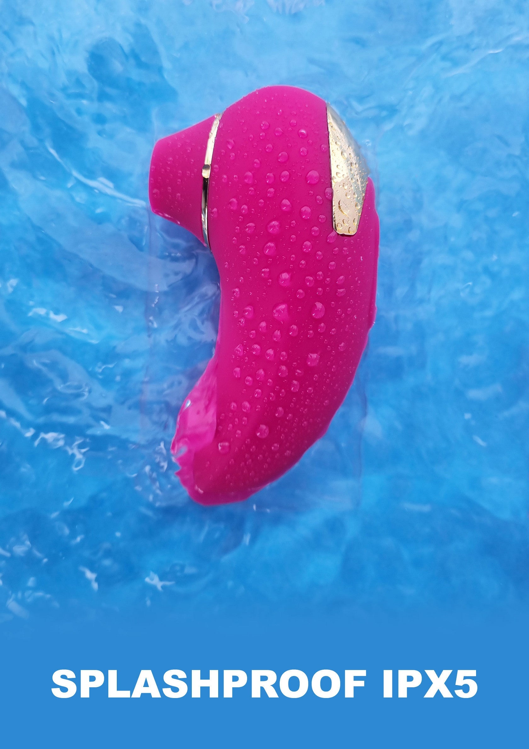 Masseur étanche IPX5 rose, parfait pour une utilisation sous la douche. Profitez d'un moment de détente en toute sécurité.; Roze IPX5 waterdichte stimulator, perfect voor gebruik onder de douche. Geniet veilig van een ontspannend moment.; Pink IPX5 waterproof massager, perfect for use in the shower. Safely enjoy a relaxing moment.