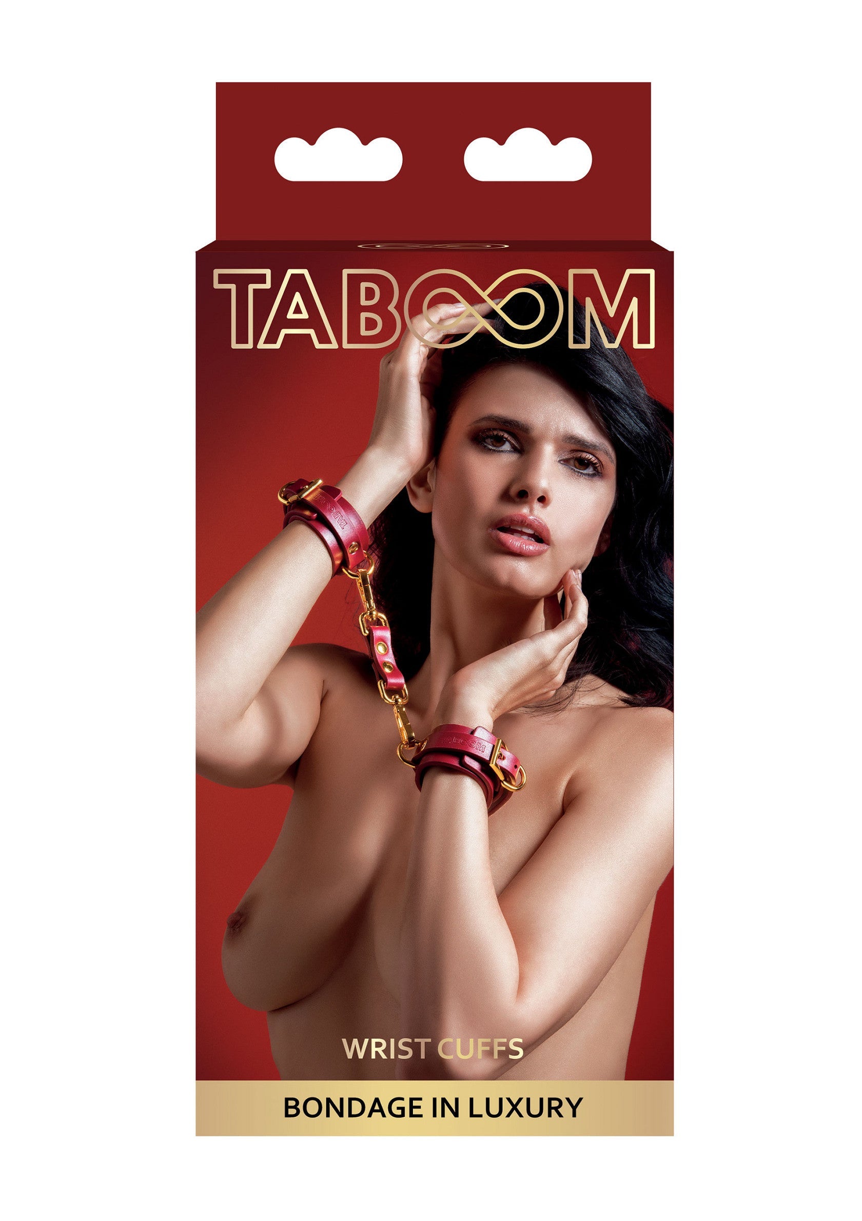 Menottes de luxe Taboom : accessoires érotiques haut de gamme pour des jeux de rôle sophistiqués et sensuels.; Taboom luxe handboeien: hoogwaardige erotische accessoires voor verfijnde en sensuele rollenspellen.; Taboom luxury wrist cuffs: high-end erotic accessories for sophisticated and sensual role-playing games.
