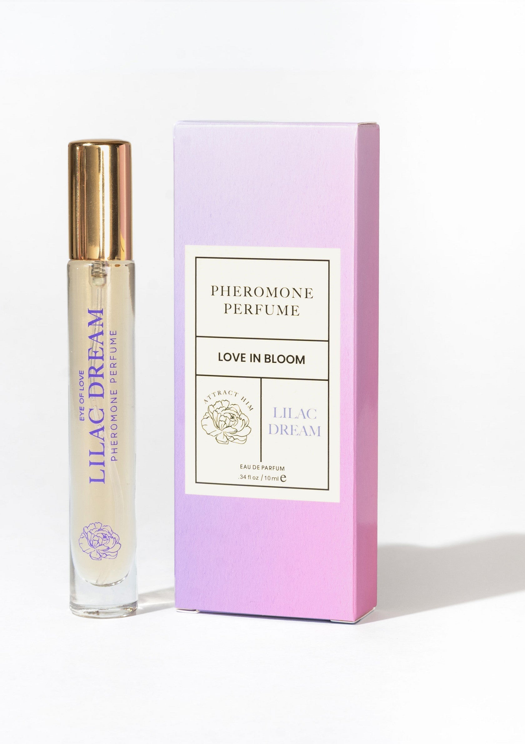 Parfum aux phéromones Lilac Dream. Attirez l'attention avec ce parfum floral et envoûtant.; Lilac Dream feromoon parfum. Trek de aandacht met deze bloemige, betoverende geur.; Lilac Dream pheromone perfume. Attract attention with this floral, enchanting scent.