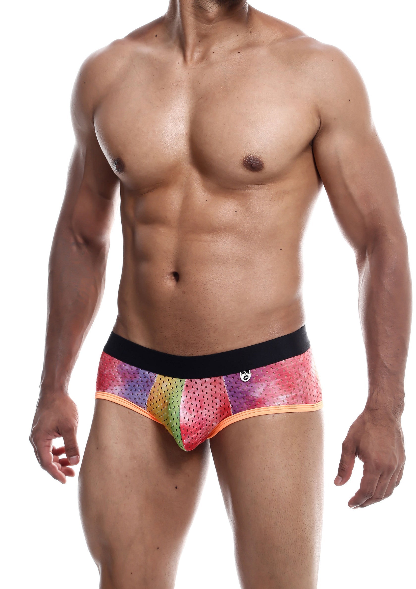 Boxer homme arc-en-ciel respirant, coupe flatteuse. Confort et style assurés!; Ademende regenboog heren boxer met flatterende snit. Comfort en stijl gegarandeerd!; Breathable rainbow men's boxer brief with flattering cut. Comfort and style guaranteed!