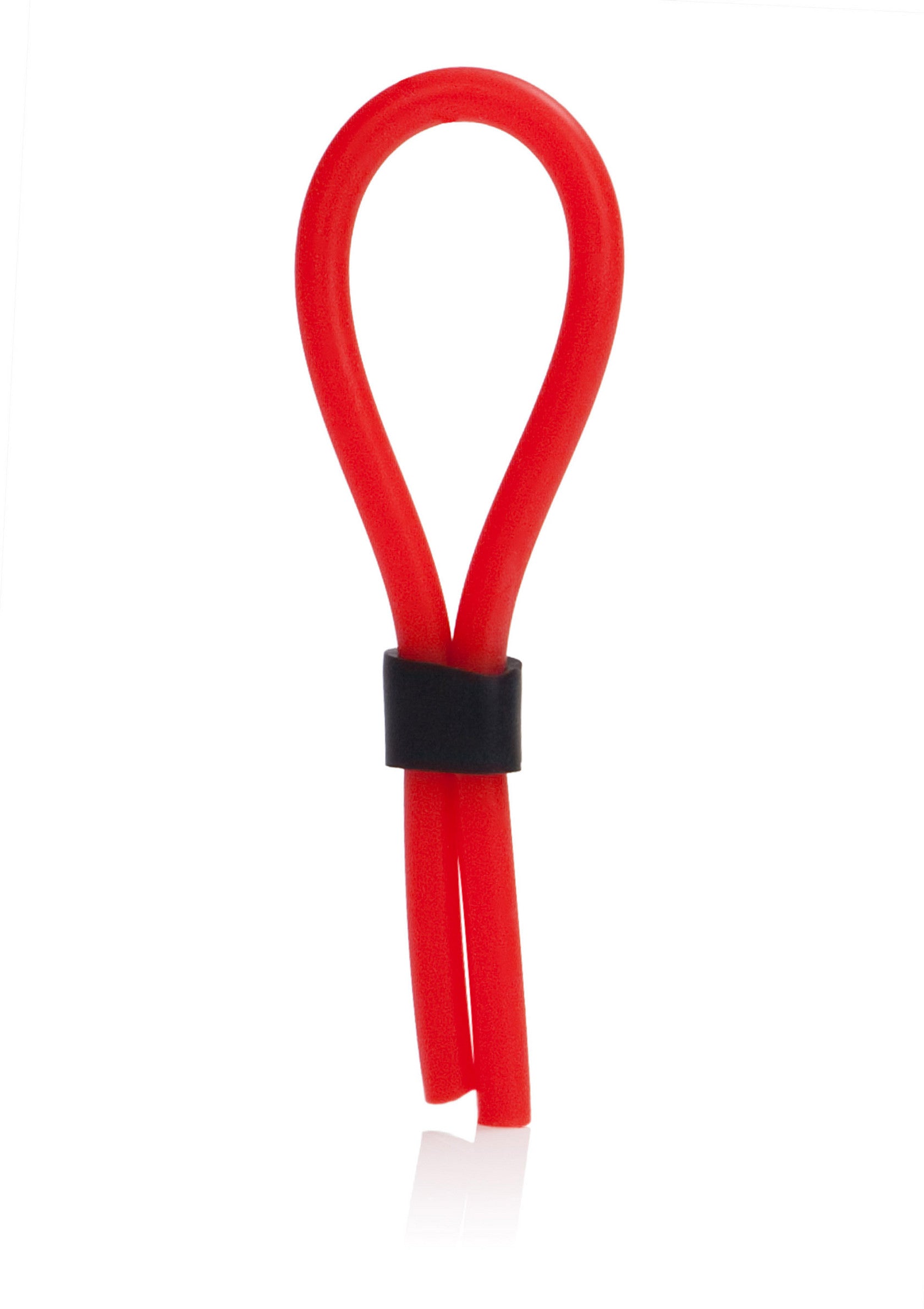 Anneau pénien rouge en silicone pour une érection plus dure et durable.; Rode penisring van silicone voor een hardere en langdurige erectie.; Red silicone cock ring for a harder and longer-lasting erection.