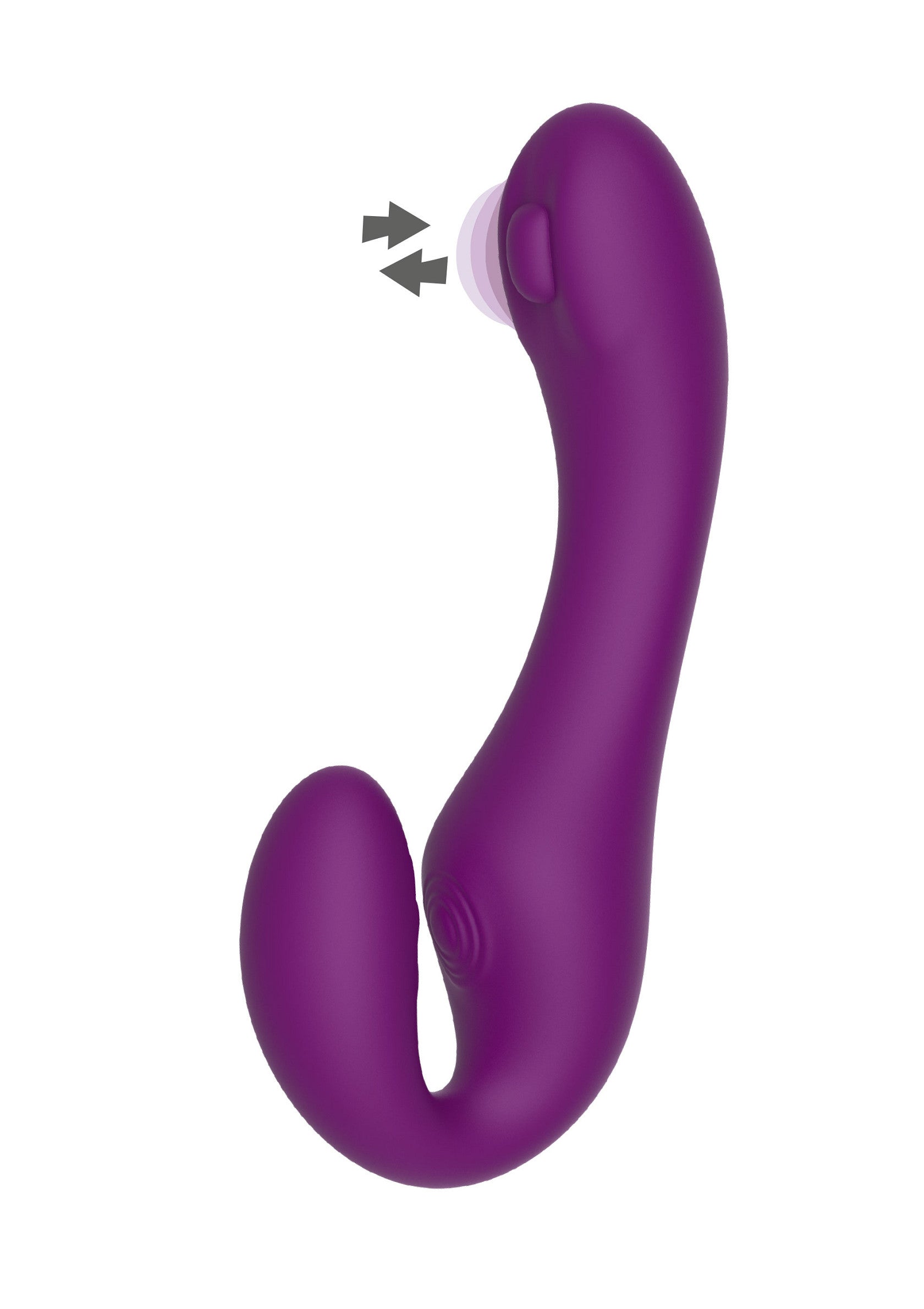 Masseur personnel vibrant violet pour stimulation intime.; Paarse vibrerende persoonlijke stimulator voor intieme stimulatie.; Purple vibrating personal massager for intimate stimulation.