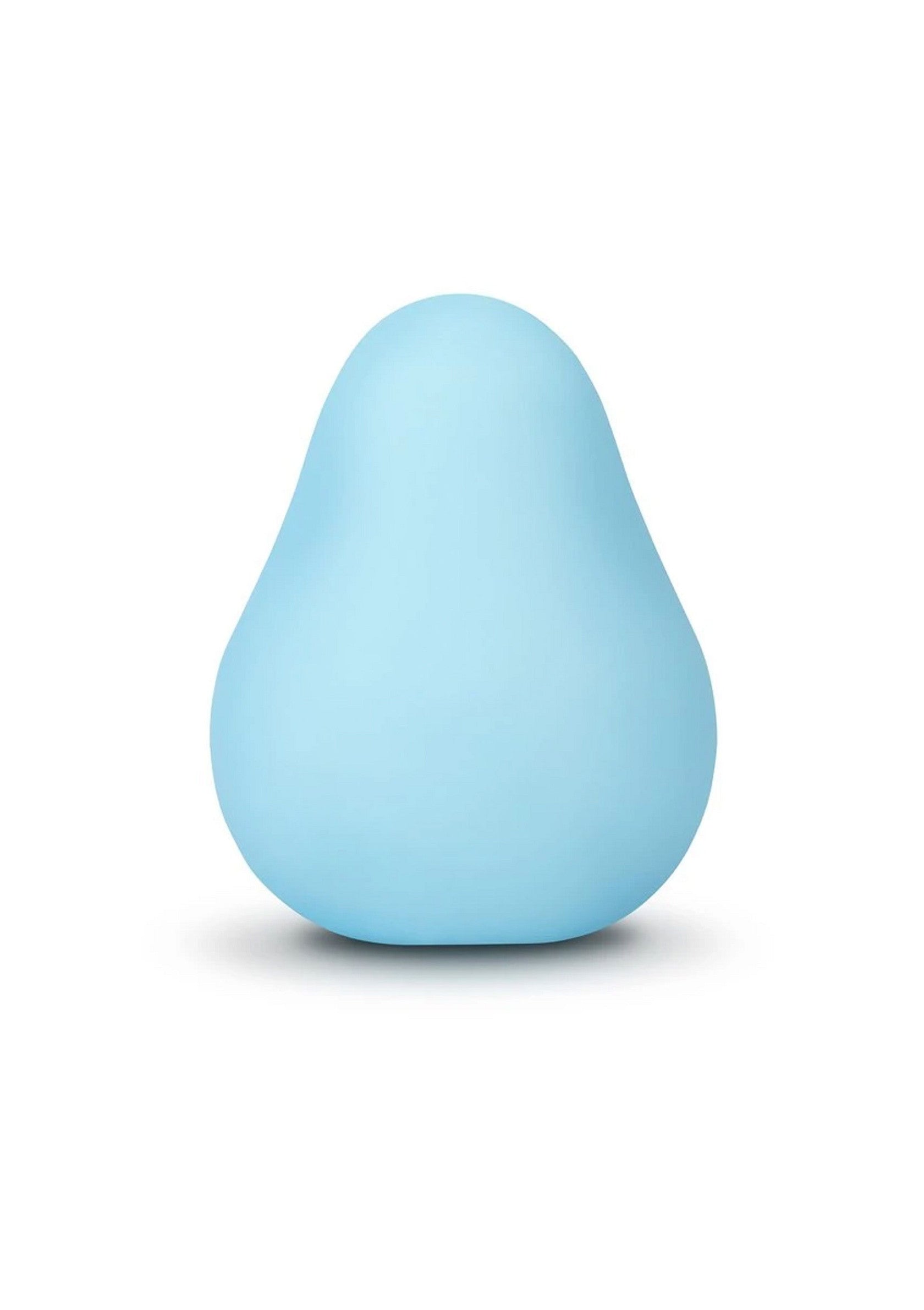 Lampe de chevet bleu clair en forme de poire pour enfants. Veilleuse douce et amusante pour décorer la chambre des enfants.; Zachtblauw peervormig nachtlampje voor kinderen. Schattig en kindvriendelijk nachtlampje voor de kinderkamerdecoratie.; Light blue pear-shaped night light for kids. Cute & child-friendly night lamp for nursery decor.