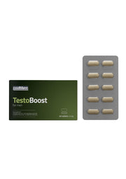 CoolMann TestoBoost pour hommes, complément alimentaire pour booster la testostérone, 40 comprimés; CoolMann TestoBoost voor mannen, voedingssupplement om testosteron te stimuleren, 40 tabletten; CoolMann TestoBoost for men, food supplement to boost testosterone, 40 tablets
