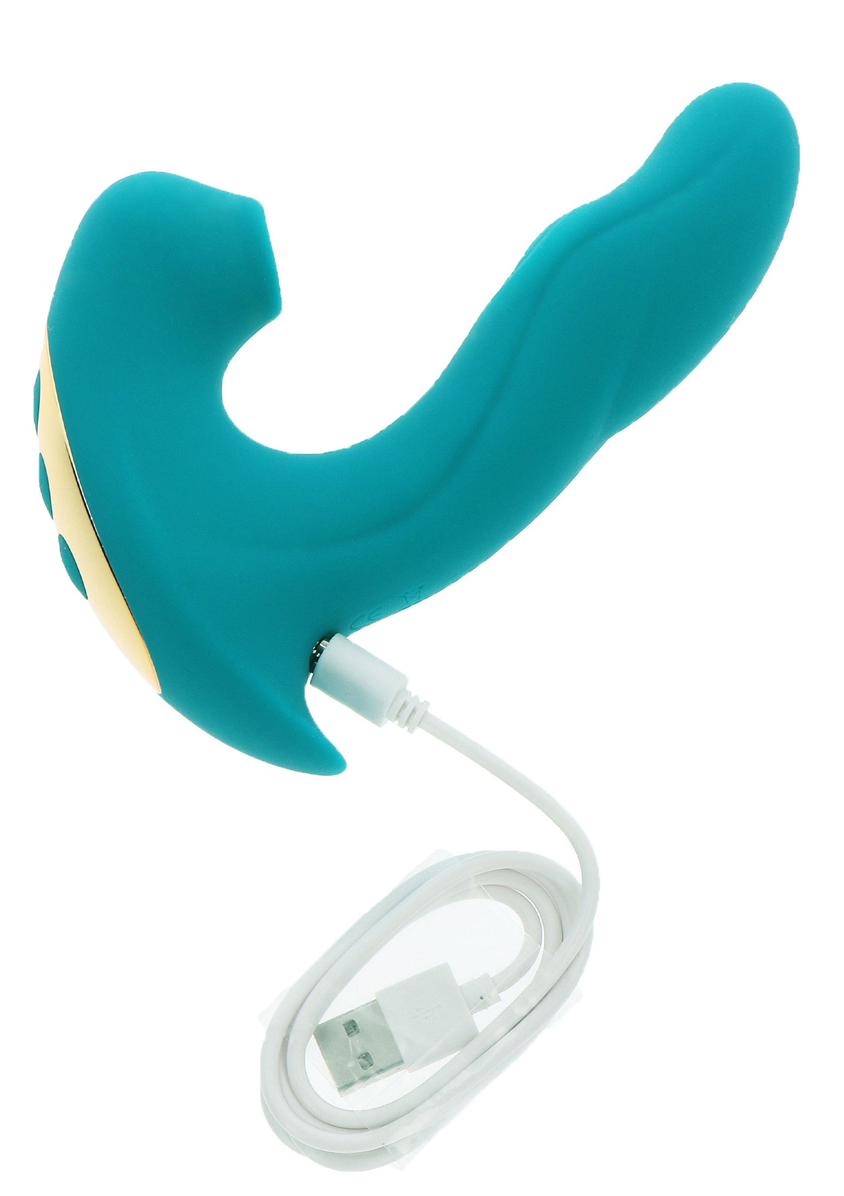 Jouet pour adultes rechargeable bleu-vert avec cable USB. Plaisir et relaxation garantis.; Oplaadbaar blauwgroen speeltje voor volwassenen met USB-kabel. Gegarandeerd plezier en ontspanning.; Rechargeable teal adult toy with USB charging cable. Guaranteed pleasure and relaxation.