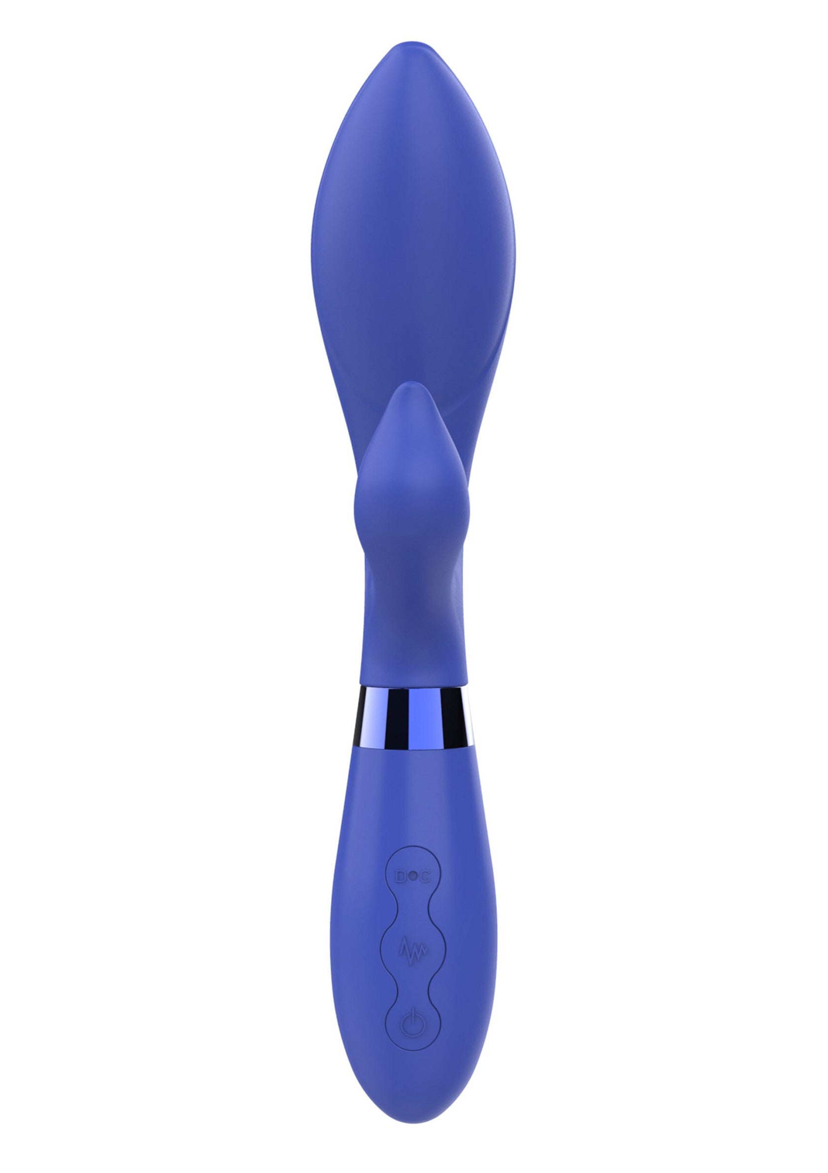 Vibromasseur double stimulation bleu pour le plaisir féminin. Découvrez des sensations uniques !; Blauwe dubbele stimulatie vibrator voor vrouwelijk genot. Ontdek unieke sensaties!; Blue double stimulation vibrator for female pleasure. Discover unique sensations!
