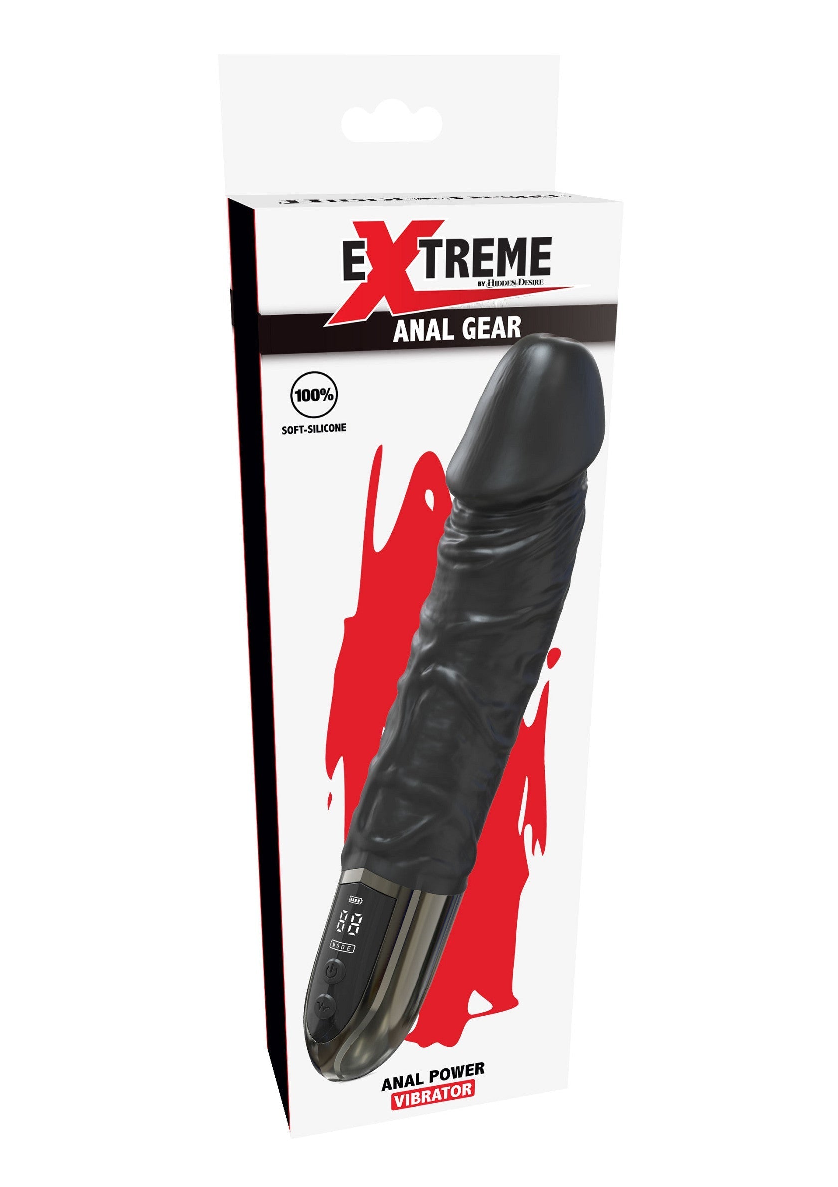 Vibromasseur anal Extreme Power Gear, noir, pour des sensations fortes et intenses.; Extreme Power Gear anaal vibrator, zwart, voor intense sensaties en plezier.; Extreme Power Gear anal vibrator, black, for intense sensations and pleasure.