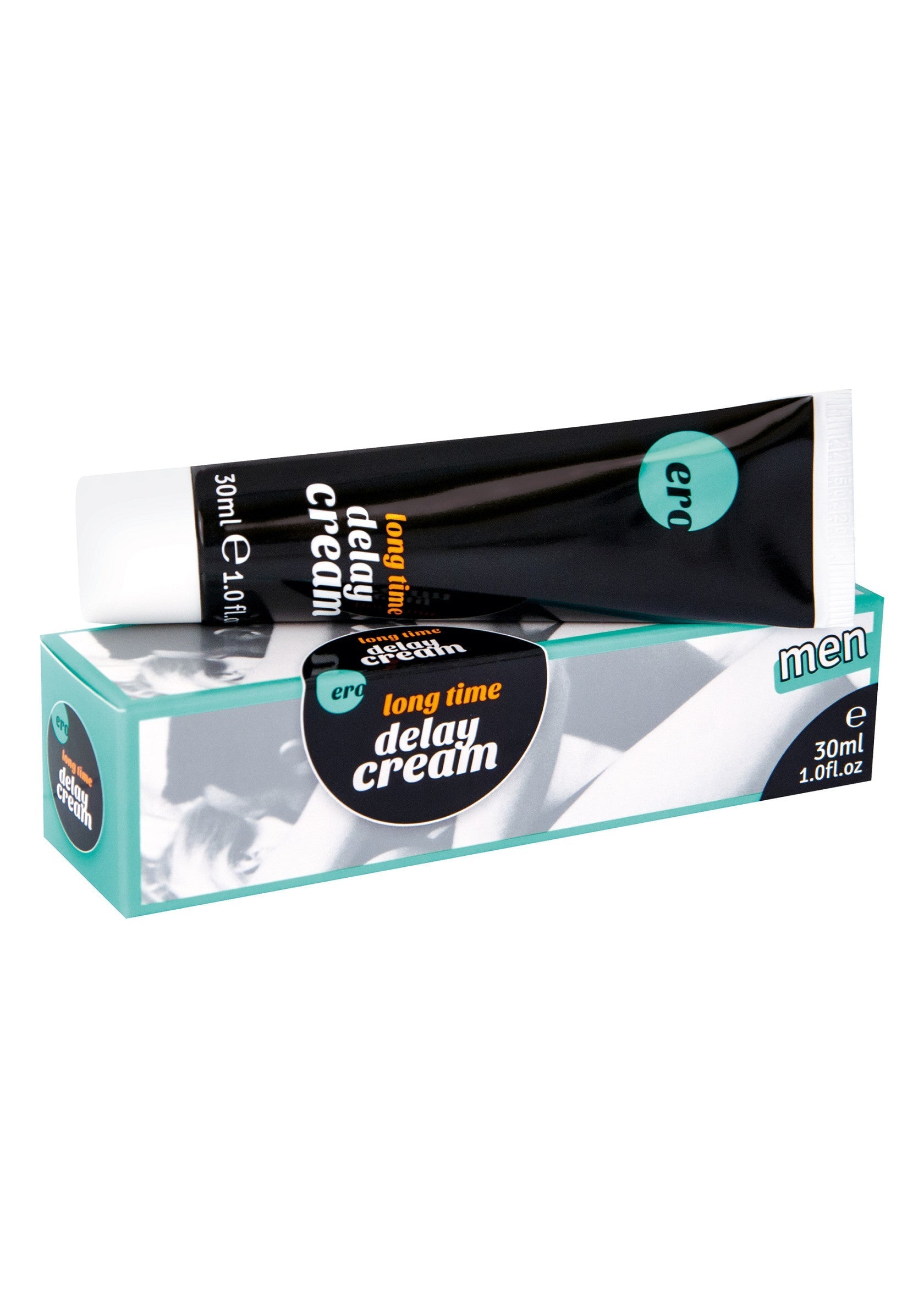 Crème retardante ERO Long Time pour hommes, 30 ml. Prolongez le plaisir avec cette crème de qualité.; ERO Long Time Delay Cream voor mannen, 30ml. Verleng het genot met deze kwaliteitsvolle crème.; ERO Long Time Delay Cream for men, 30ml. Extend the pleasure with this quality cream.