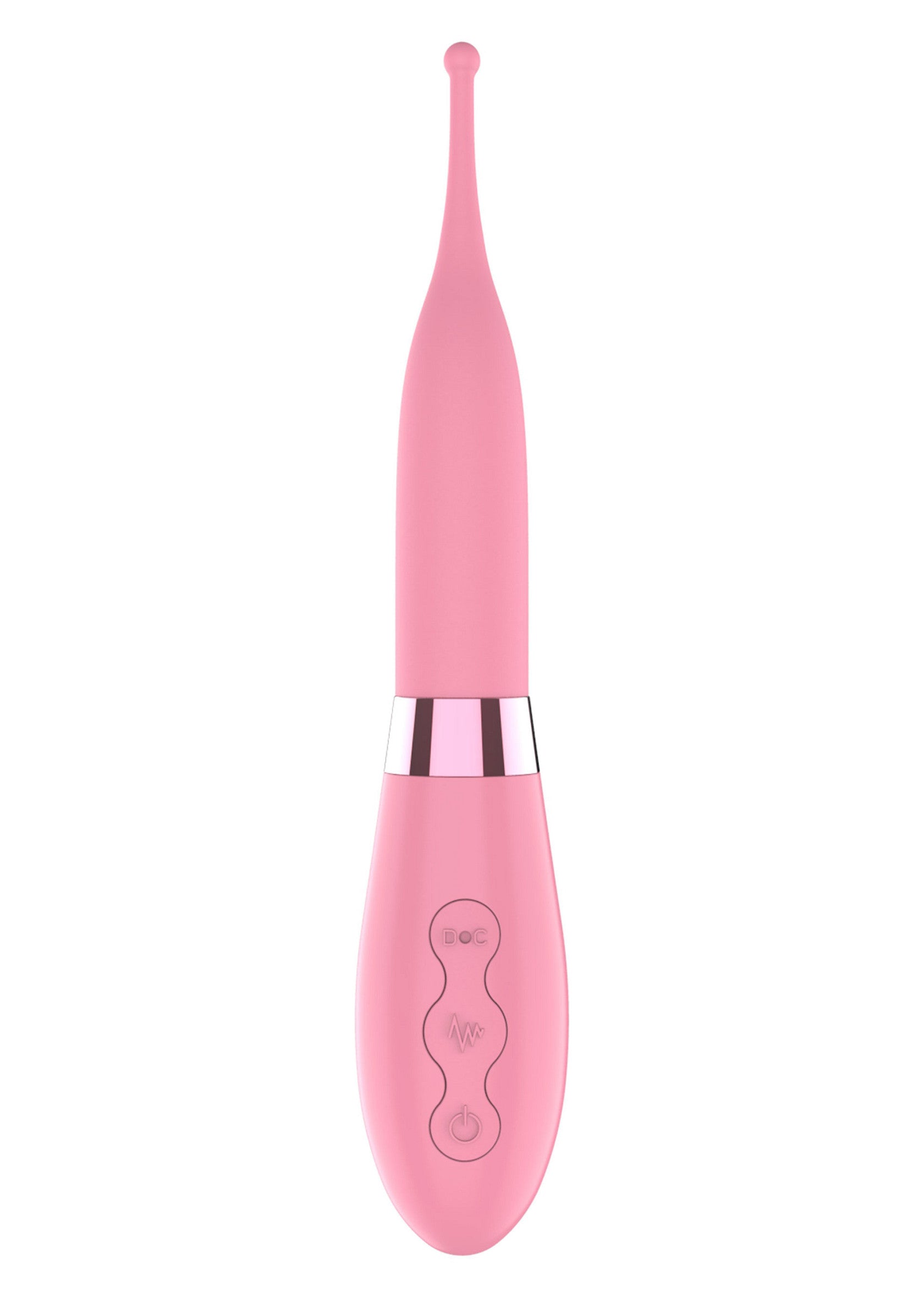 Vibromasseur rose élégant pour le plaisir féminin. Explorez de nouvelles sensations avec ce jouet intime.; Elegante roze vibrator voor vrouwelijk genot. Ontdek nieuwe sensaties met dit intieme speeltje.; Sleek pink vibrator for women's pleasure. Explore new sensations with this intimate toy.