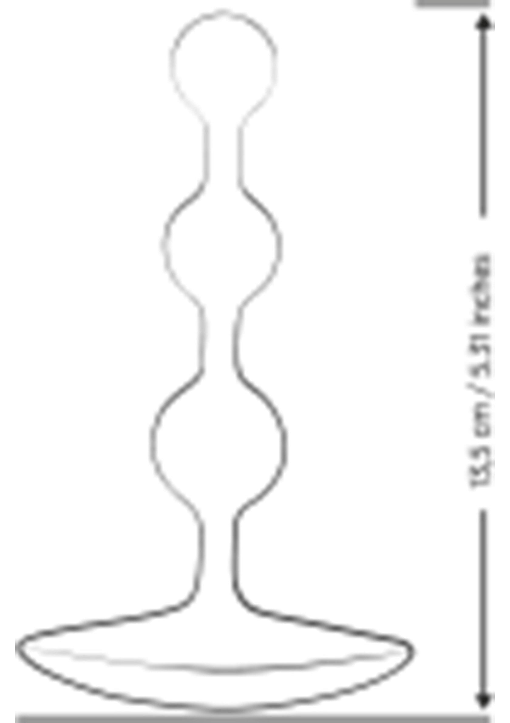 Plug anal de 13,5 cm / 5,31 pouces avec 3 boules. Discrétion et plaisir assurés.; Anale plug van 13,5 cm met 3 ballen. Discreet en genot gegarandeerd.; 13.5 cm anal plug with 3 balls. Discreet and pleasure guaranteed.