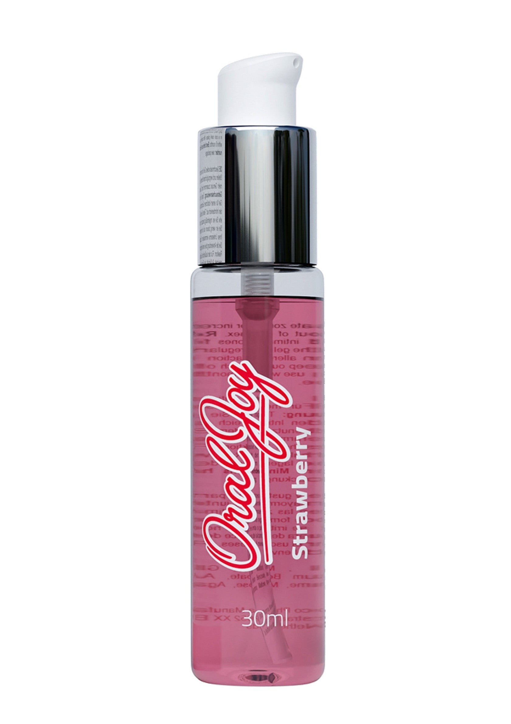 Oral Joy Strawberry : Gel buccal aromatisé fraise pour des moments gourmands et intimes. 30ml.; Oral Joy Aardbei: Mondgel met aardbeiensmaak voor lekkere en intieme momenten. 30ml.; Oral Joy Strawberry: Strawberry-flavored oral gel for delicious and intimate moments. 30ml.